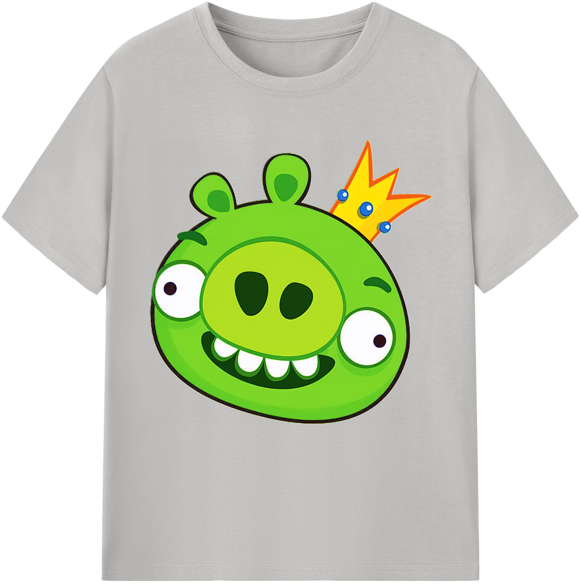 （画像用） Angry Birds アングリーバード 綿100％半袖Tシャツ（フロントプリント）