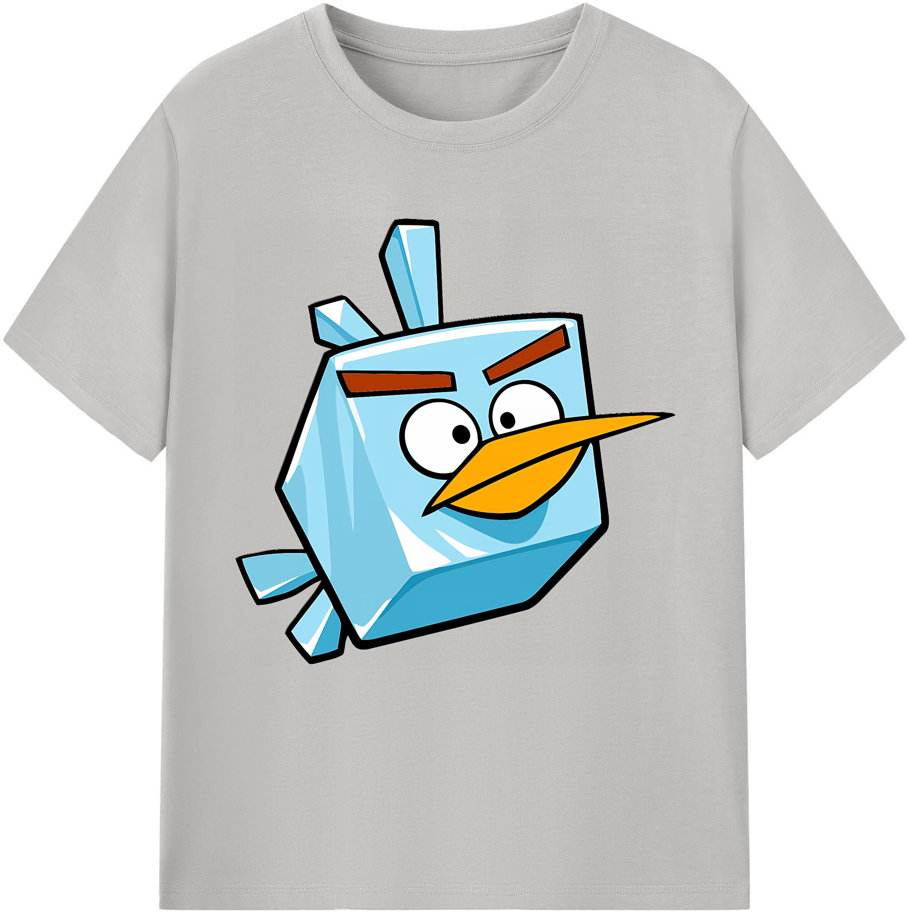 （画像用） Angry Birds アングリーバード 綿100％半袖Tシャツ（フロントプリント）