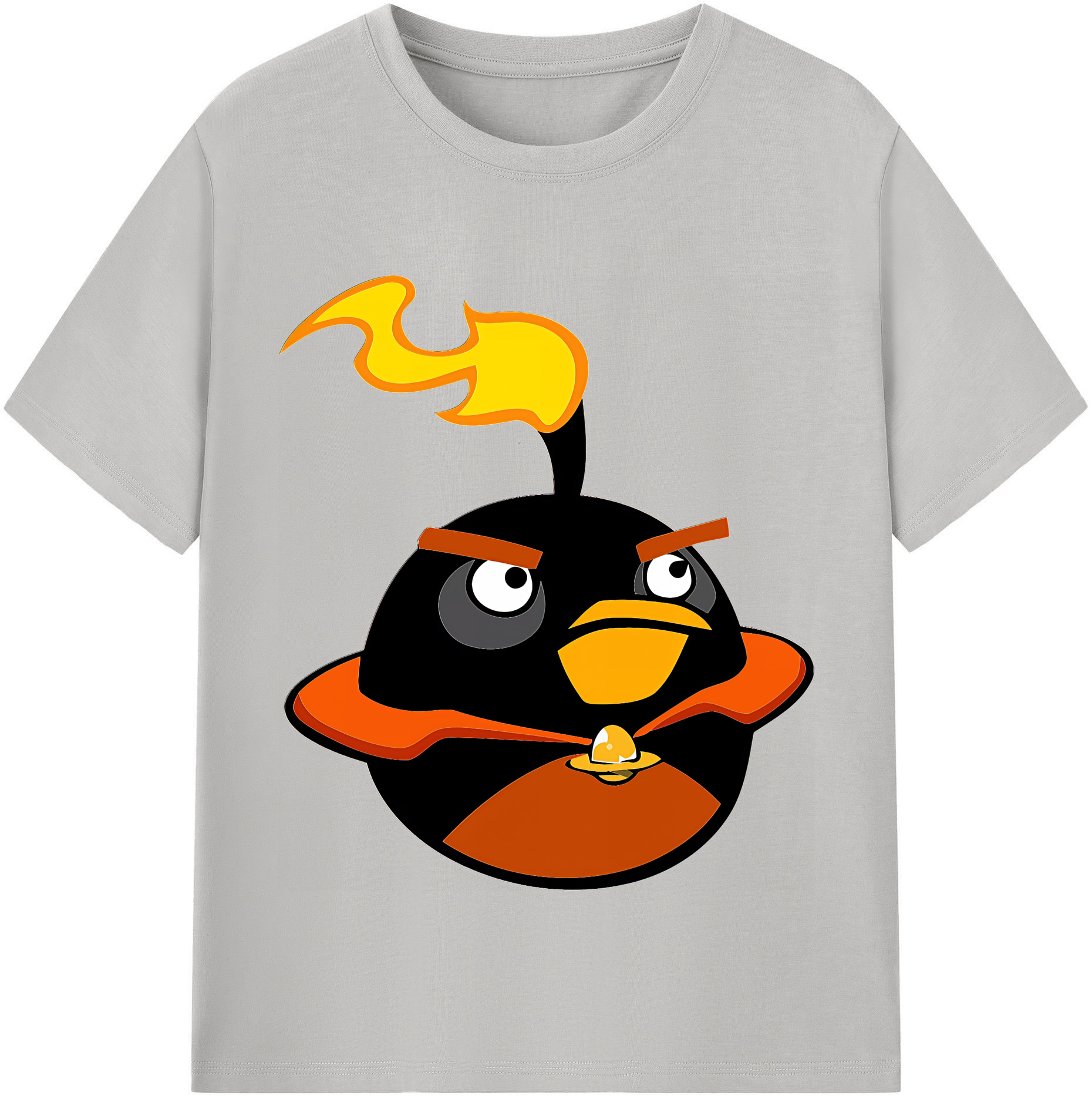 （画像用） Angry Birds アングリーバード 綿100％半袖Tシャツ（フロントプリント）