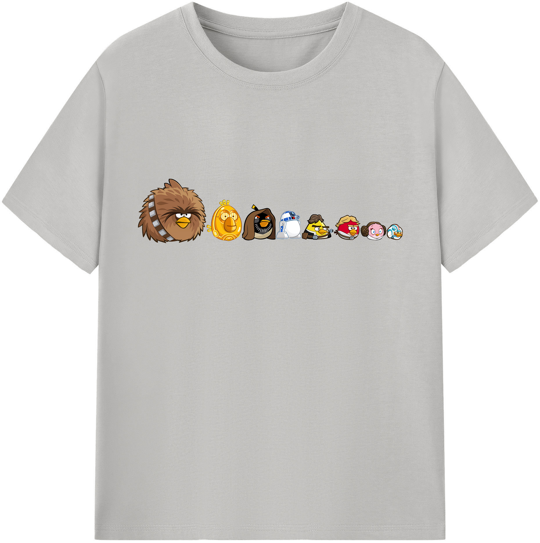（画像用） Angry Birds アングリーバード 綿100％半袖Tシャツ（フロントプリント）