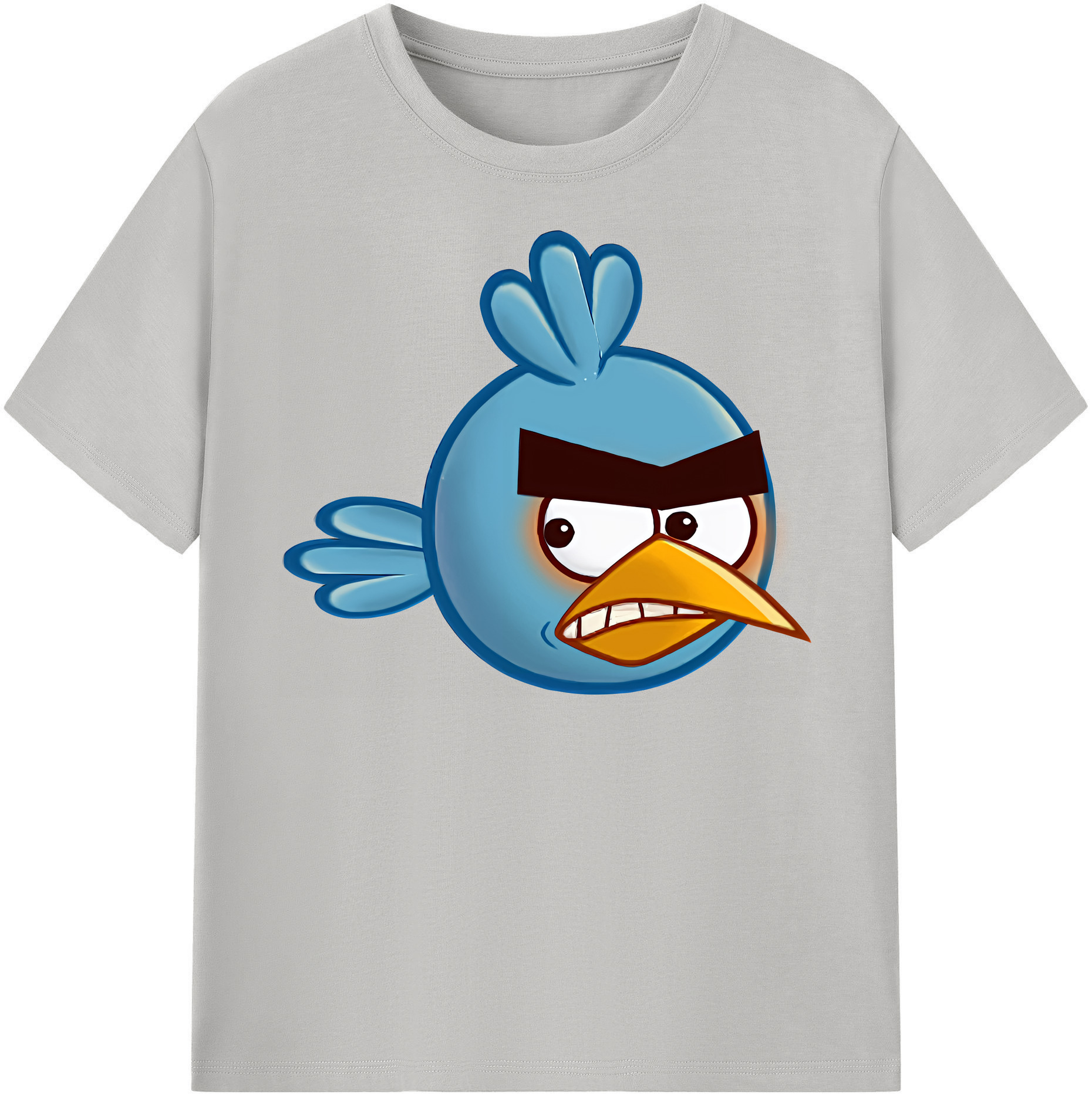 （画像用） Angry Birds アングリーバード 綿100％半袖Tシャツ（フロントプリント）