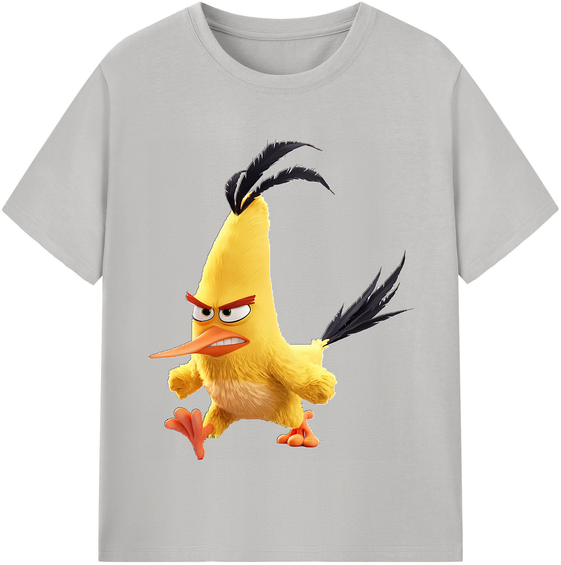 （画像用） Angry Birds アングリーバード 綿100％半袖Tシャツ（フロントプリント）