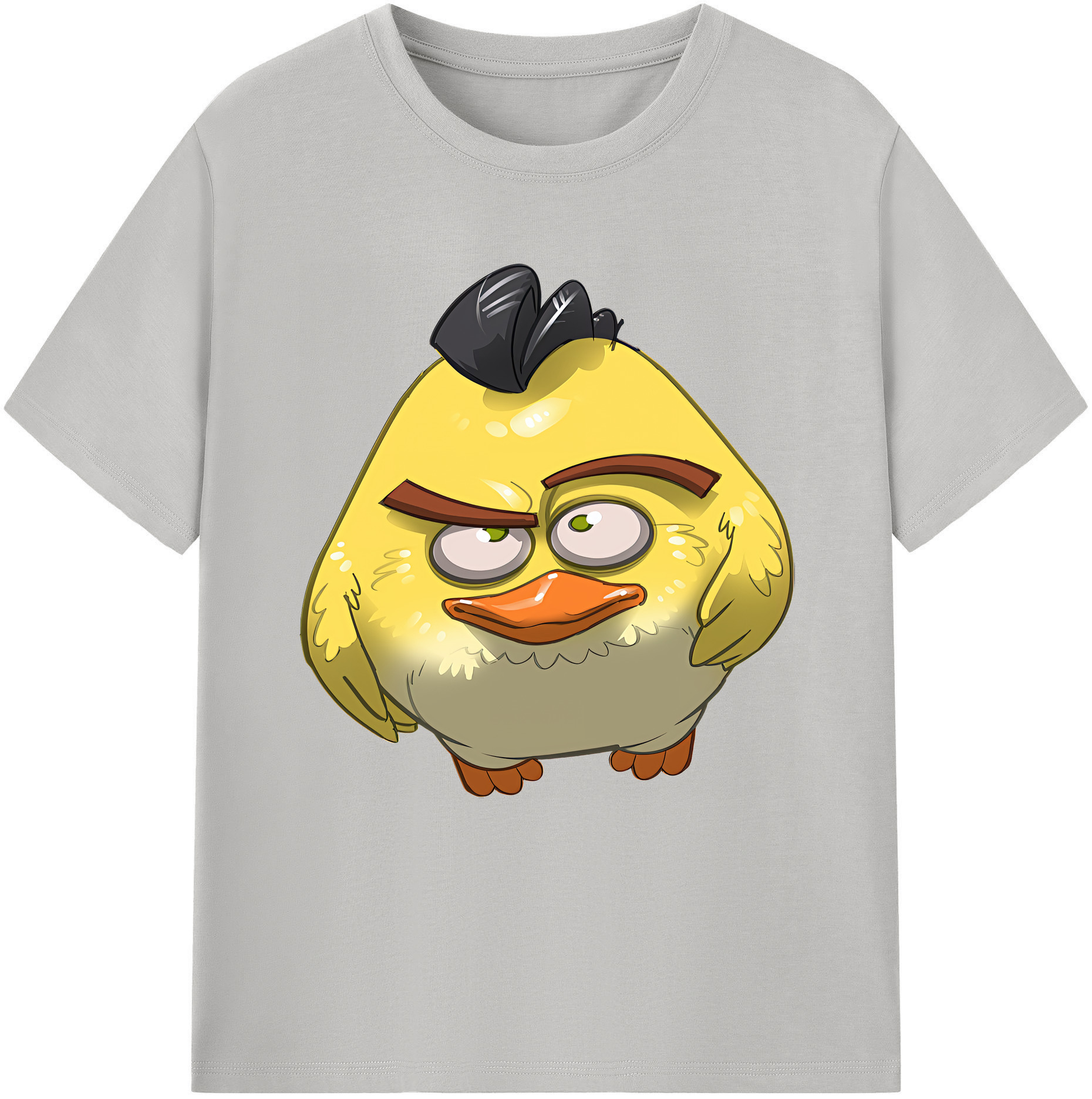 （画像用） Angry Birds アングリーバード 綿100％半袖Tシャツ（フロントプリント）