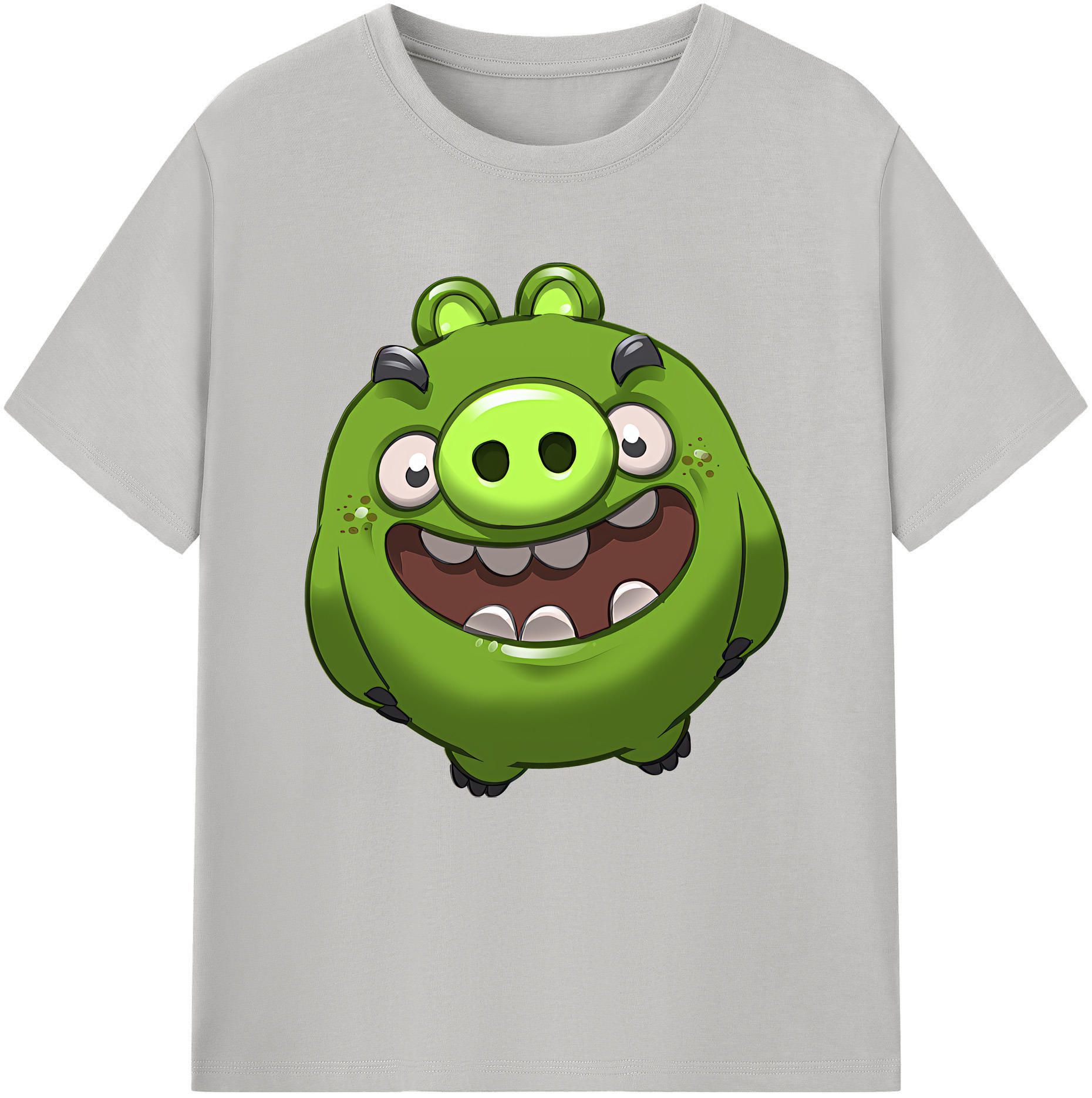 （画像用） Angry Birds アングリーバード 綿100％半袖Tシャツ（フロントプリント）