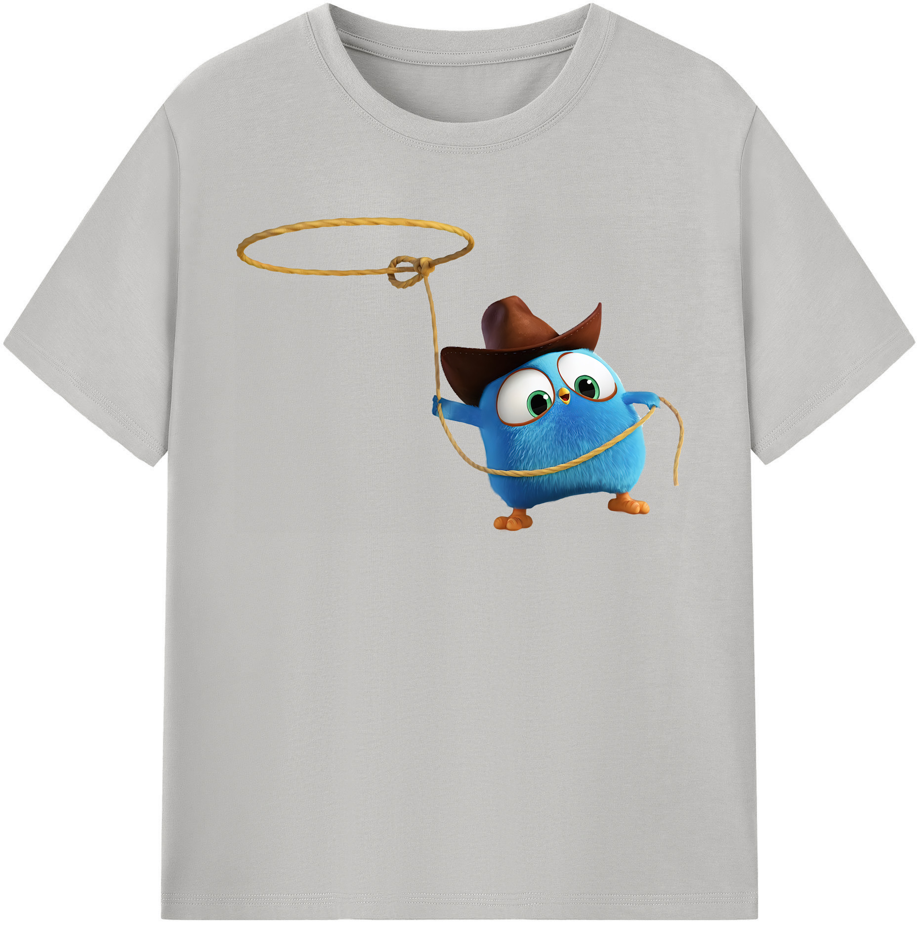 （画像用） Angry Birds アングリーバード 綿100％半袖Tシャツ（フロントプリント）