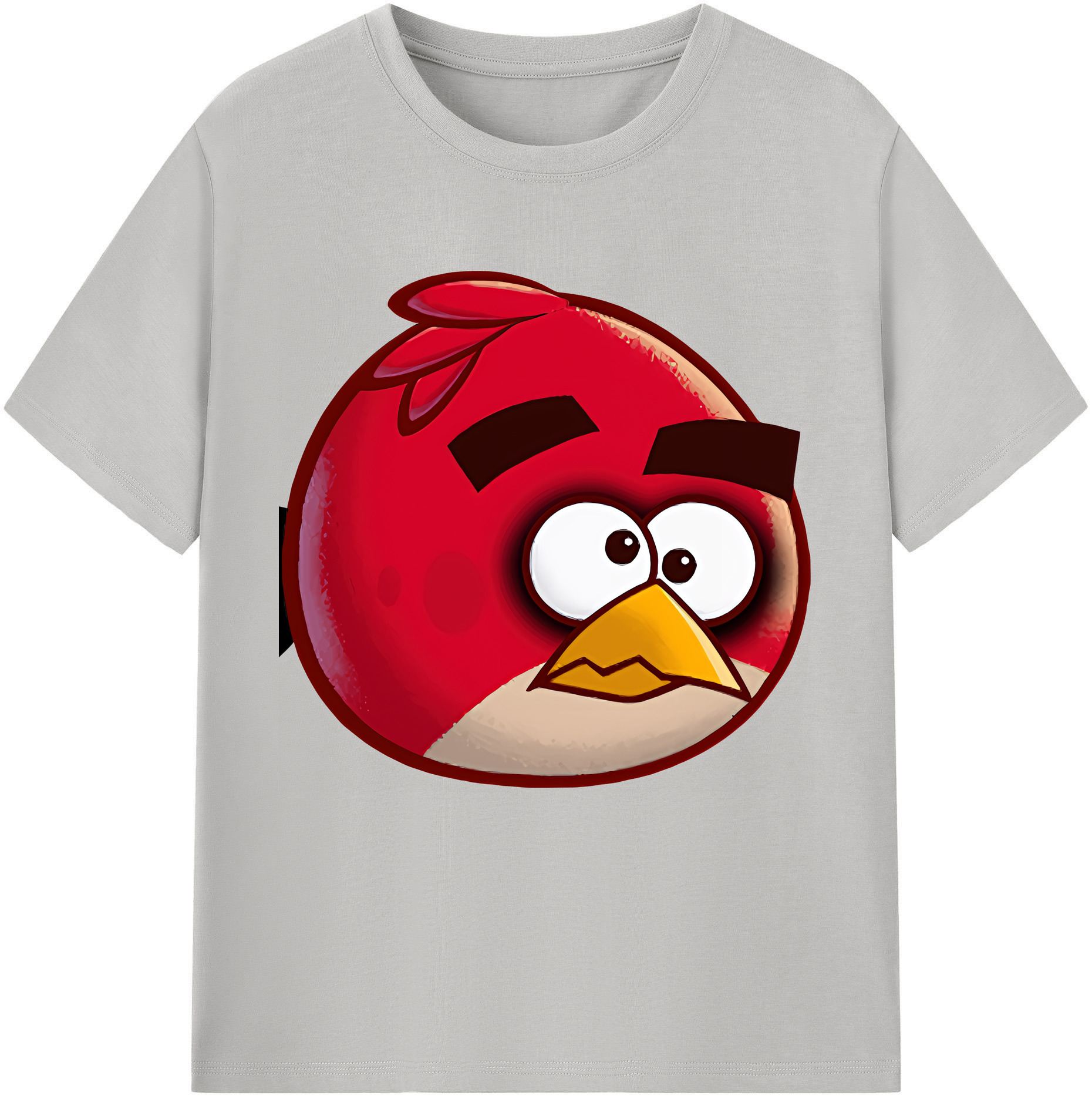 （画像用） Angry Birds アングリーバード 綿100％半袖Tシャツ（フロントプリント）