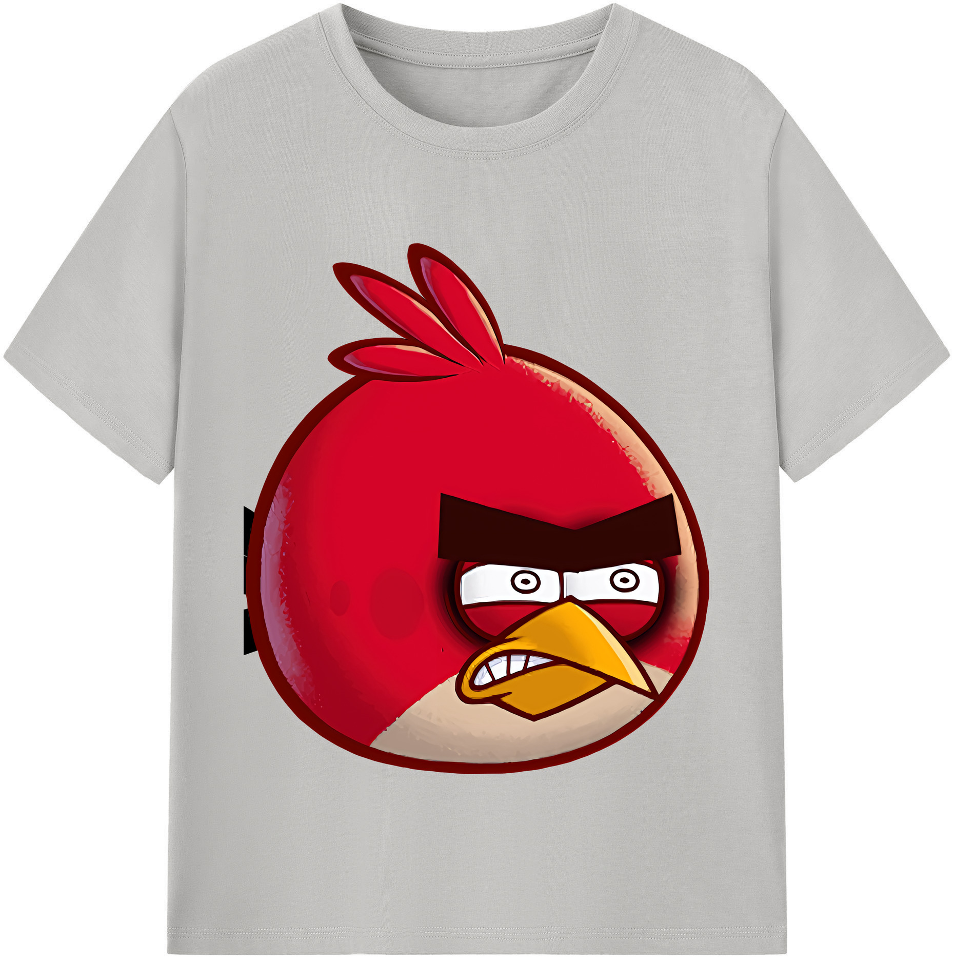 （画像用） Angry Birds アングリーバード 綿100％半袖Tシャツ（フロントプリント）