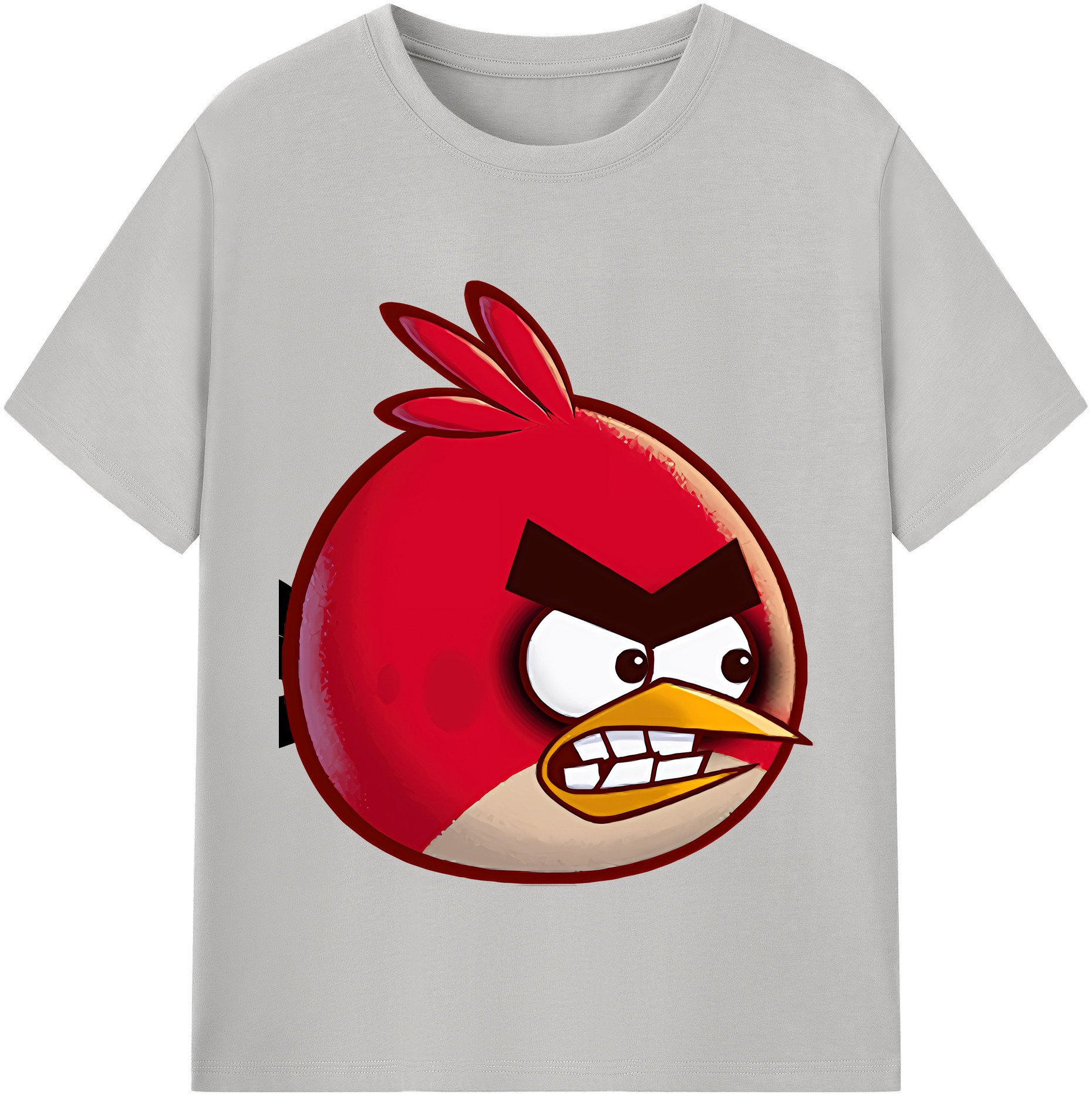 （画像用） Angry Birds アングリーバード 綿100％半袖Tシャツ（フロントプリント）