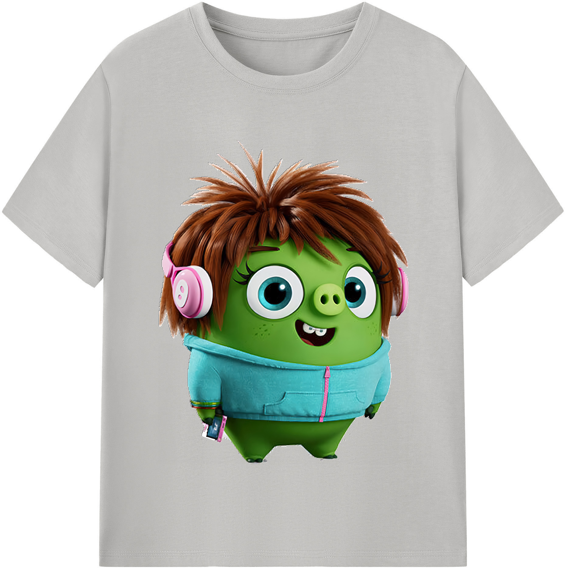 （画像用） Angry Birds アングリーバード 綿100％半袖Tシャツ（フロントプリント）