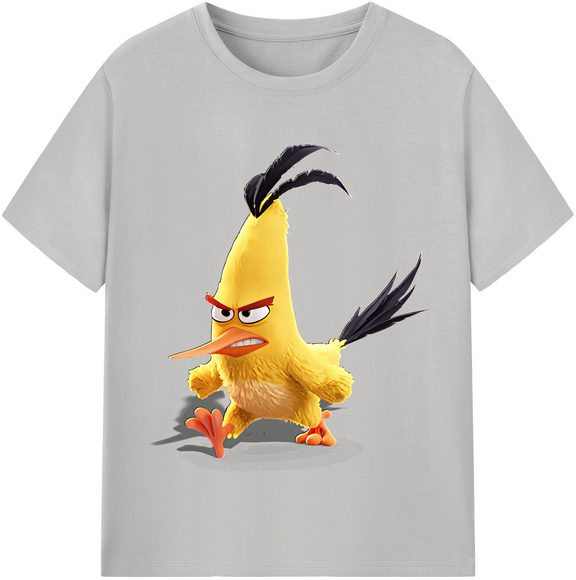 （画像用） Angry Birds アングリーバード 綿100％半袖Tシャツ（フロントプリント）