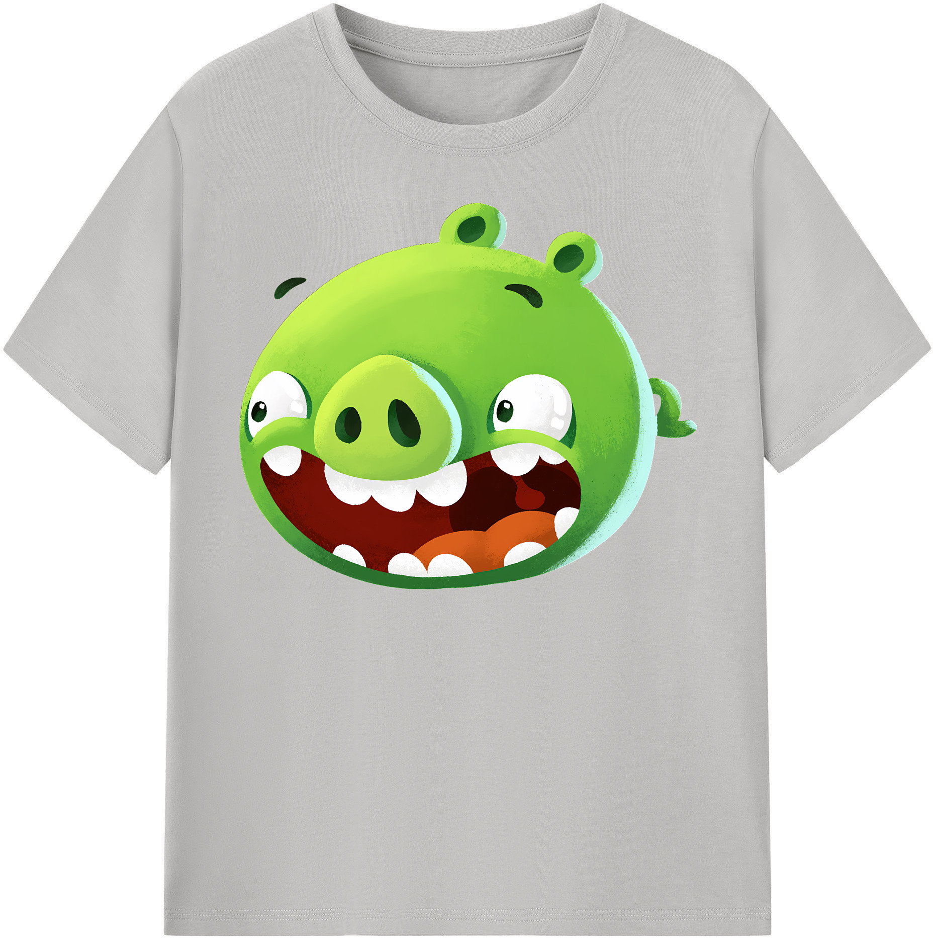 （画像用） Angry Birds アングリーバード 綿100％半袖Tシャツ（フロントプリント）