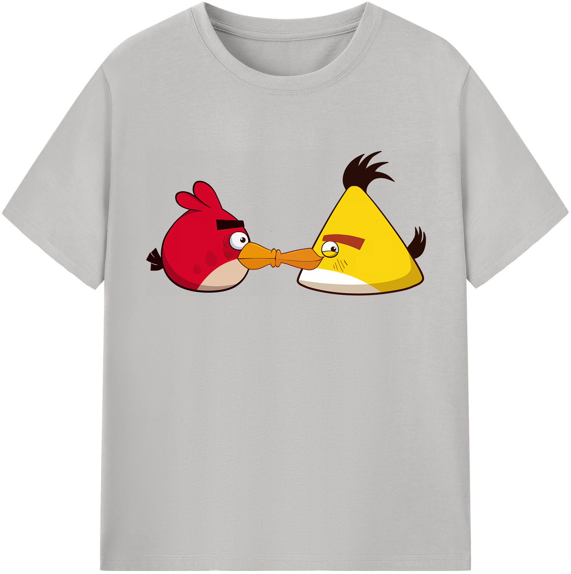（画像用） Angry Birds アングリーバード 綿100％半袖Tシャツ（フロントプリント）