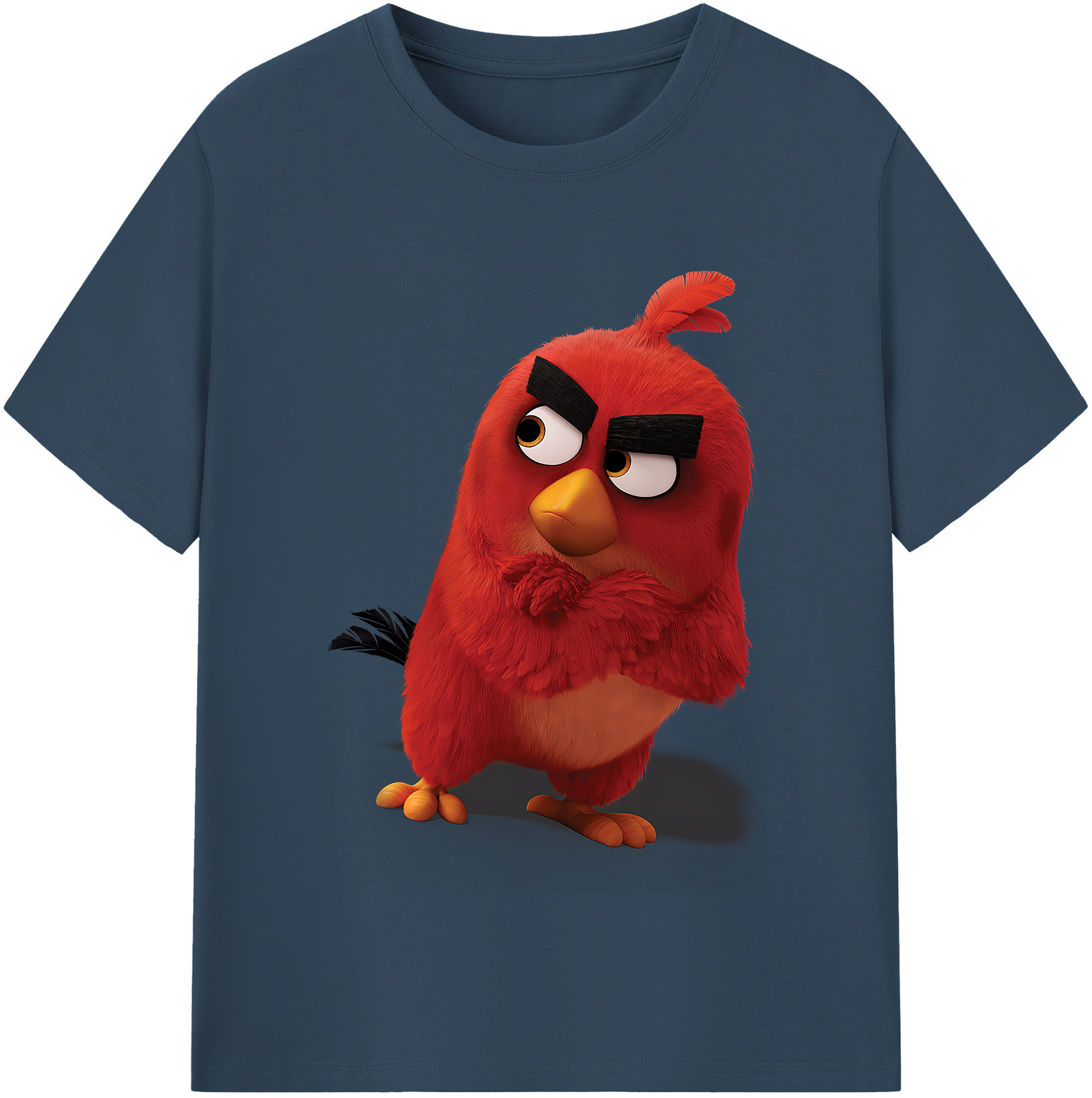 （画像用） Angry Birds アングリーバード 綿100％半袖Tシャツ（フロントプリント）