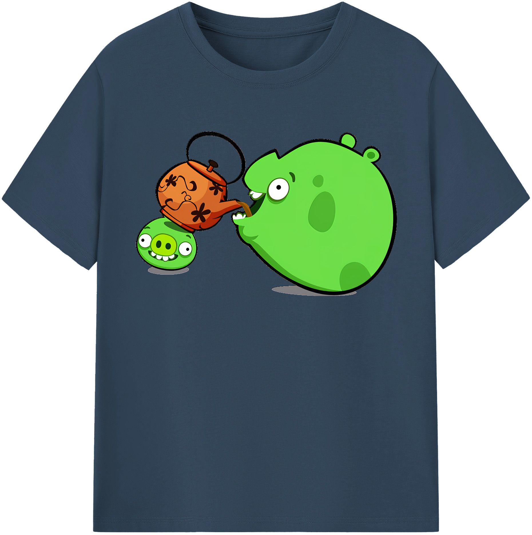 （画像用） Angry Birds アングリーバード 綿100％半袖Tシャツ（フロントプリント）