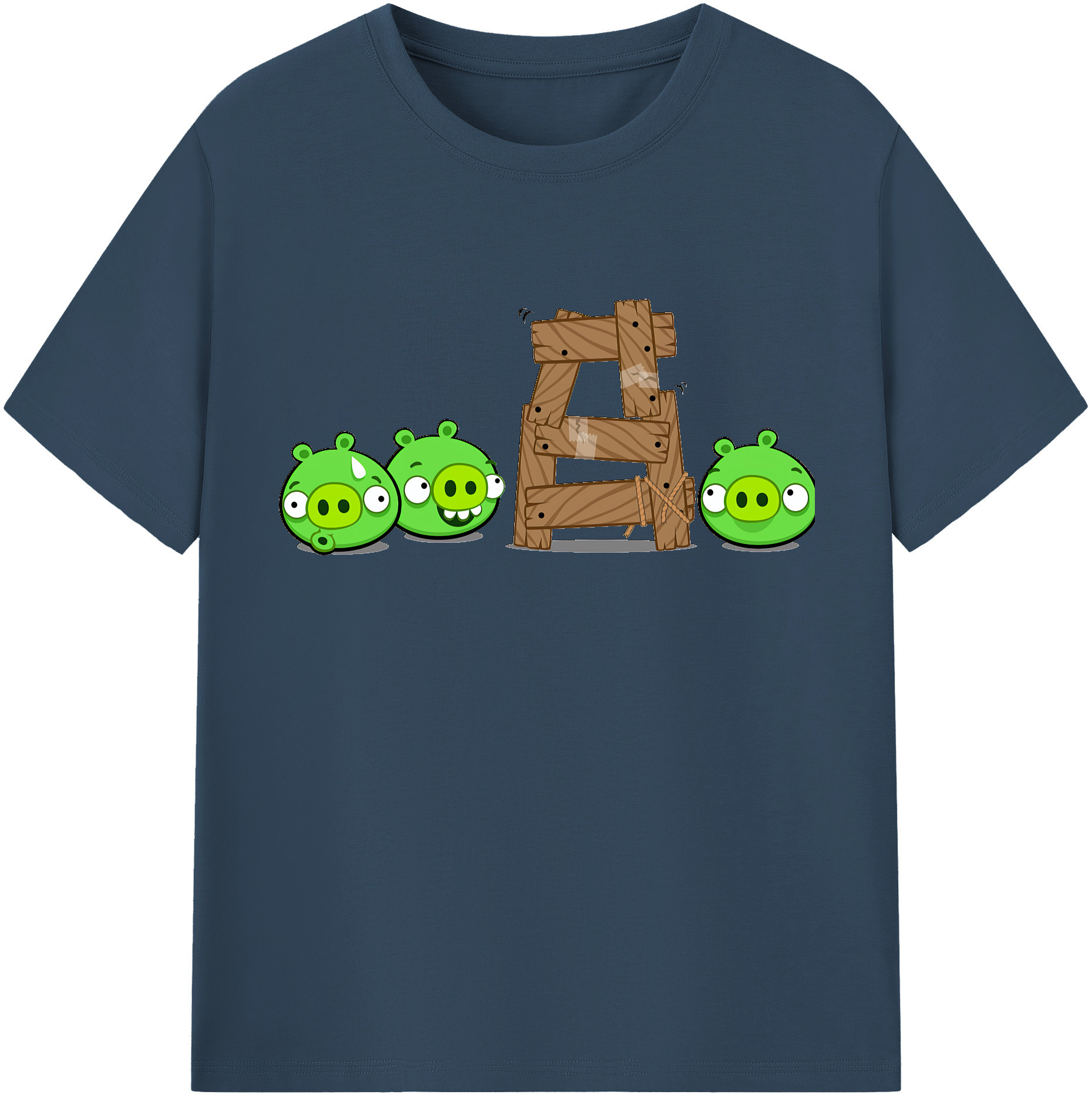 （画像用） Angry Birds アングリーバード 綿100％半袖Tシャツ（フロントプリント）