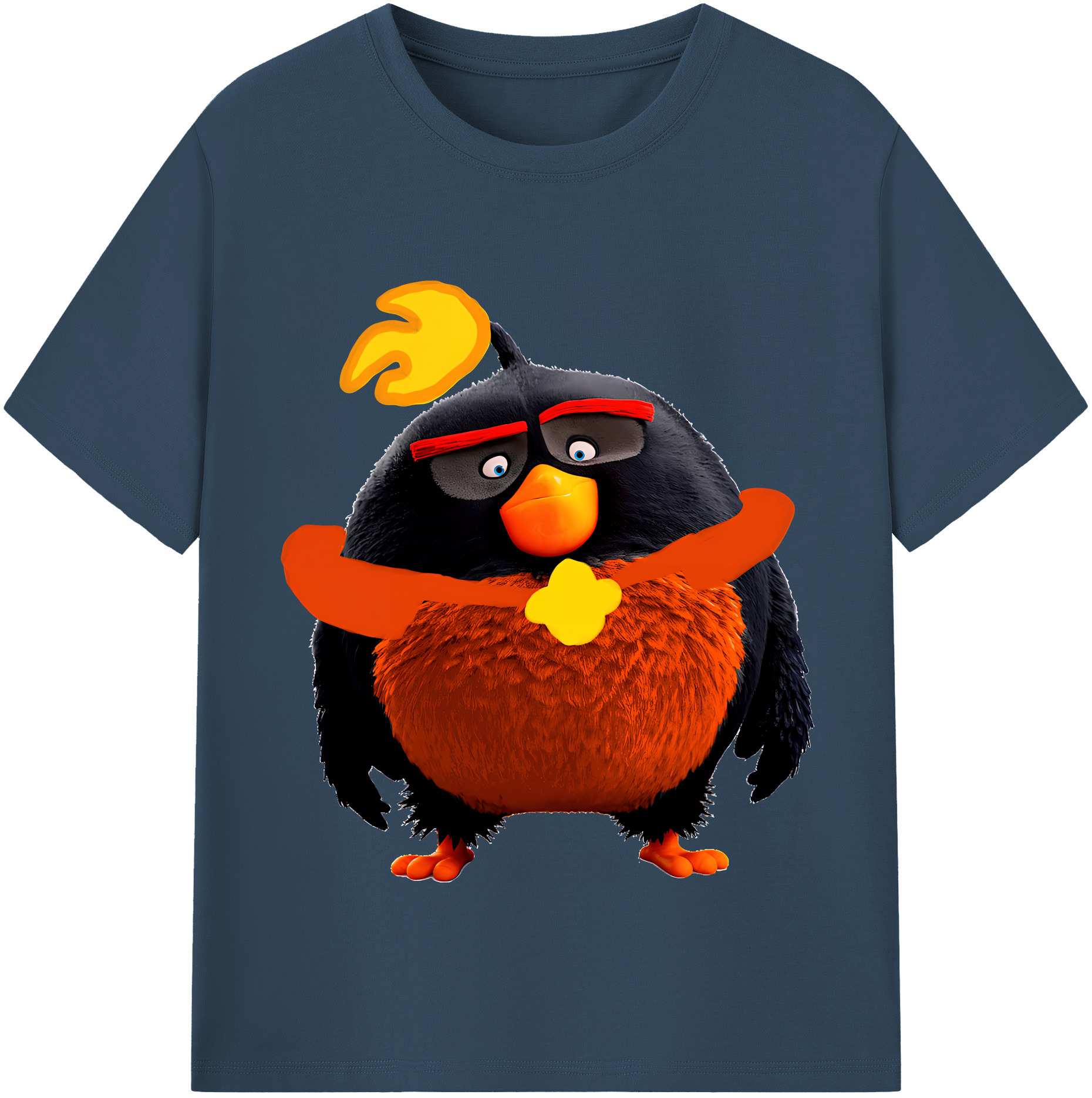 （画像用） Angry Birds アングリーバード 綿100％半袖Tシャツ（フロントプリント）