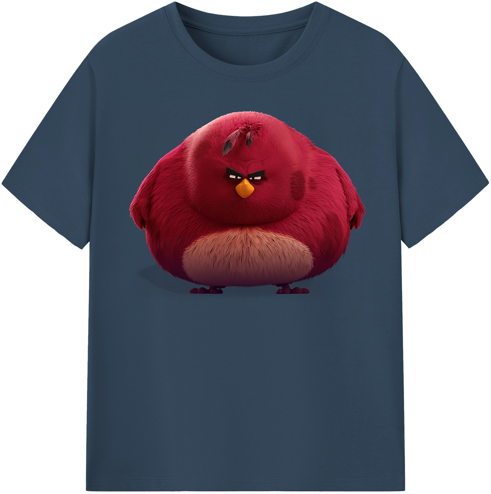 （画像用） Angry Birds アングリーバード 綿100％半袖Tシャツ（フロントプリント）