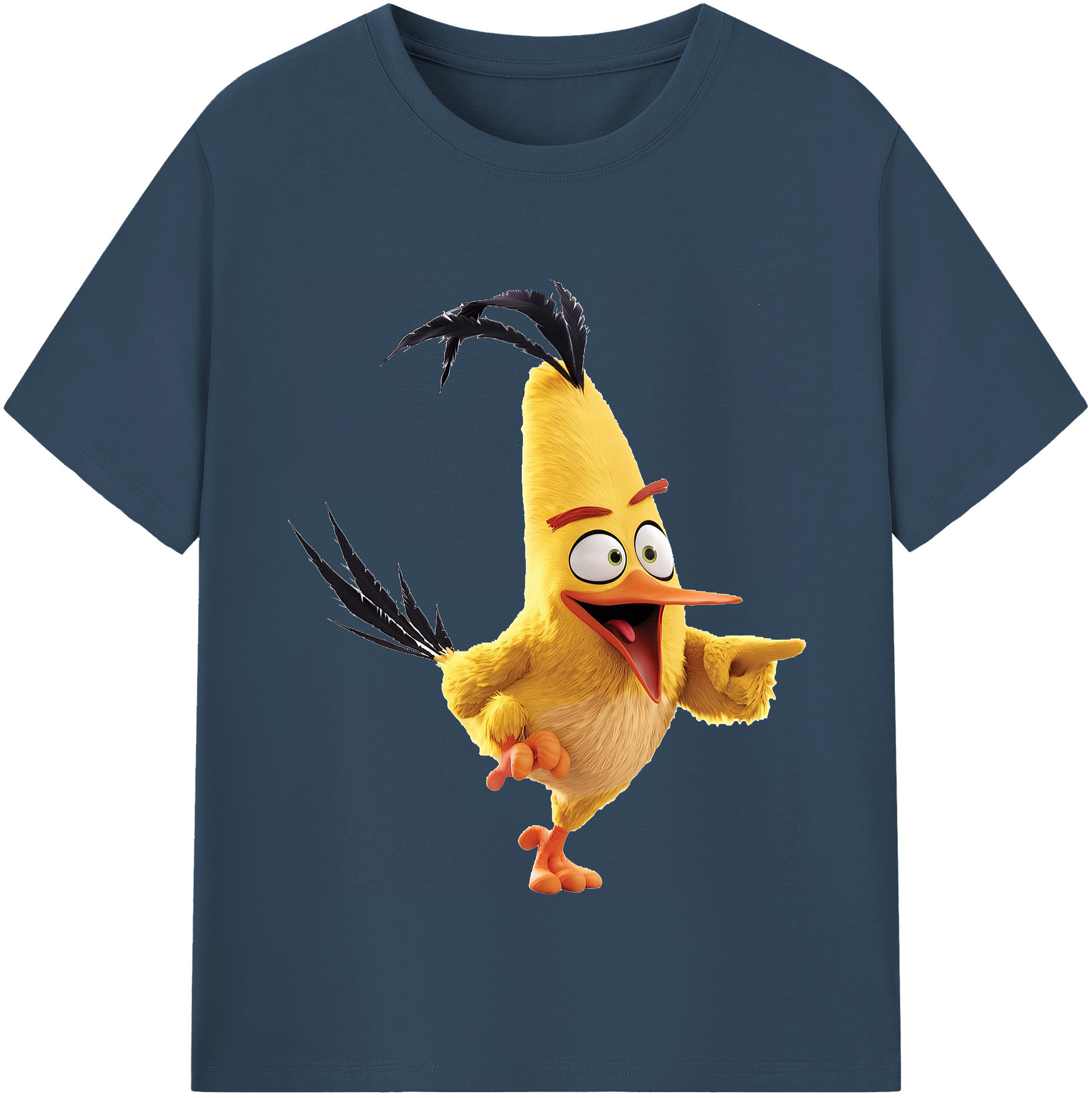（画像用） Angry Birds アングリーバード 綿100％半袖Tシャツ（フロントプリント）
