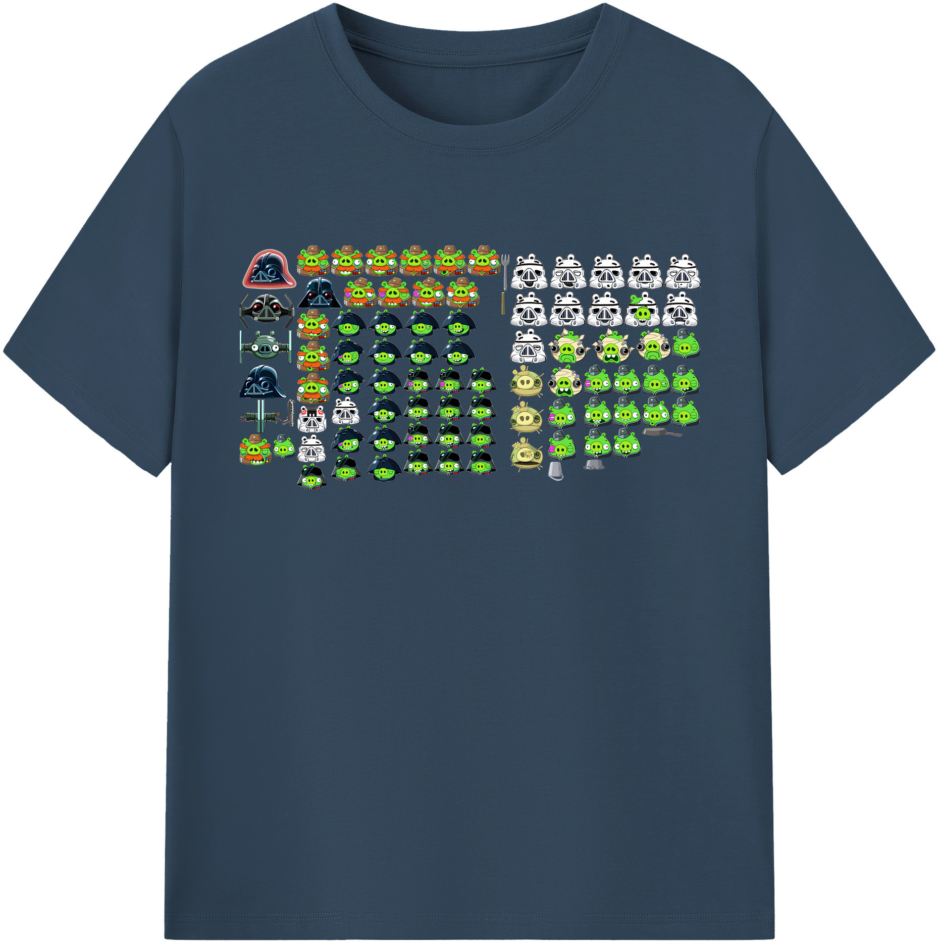 （画像用） Angry Birds アングリーバード 綿100％半袖Tシャツ（フロントプリント）