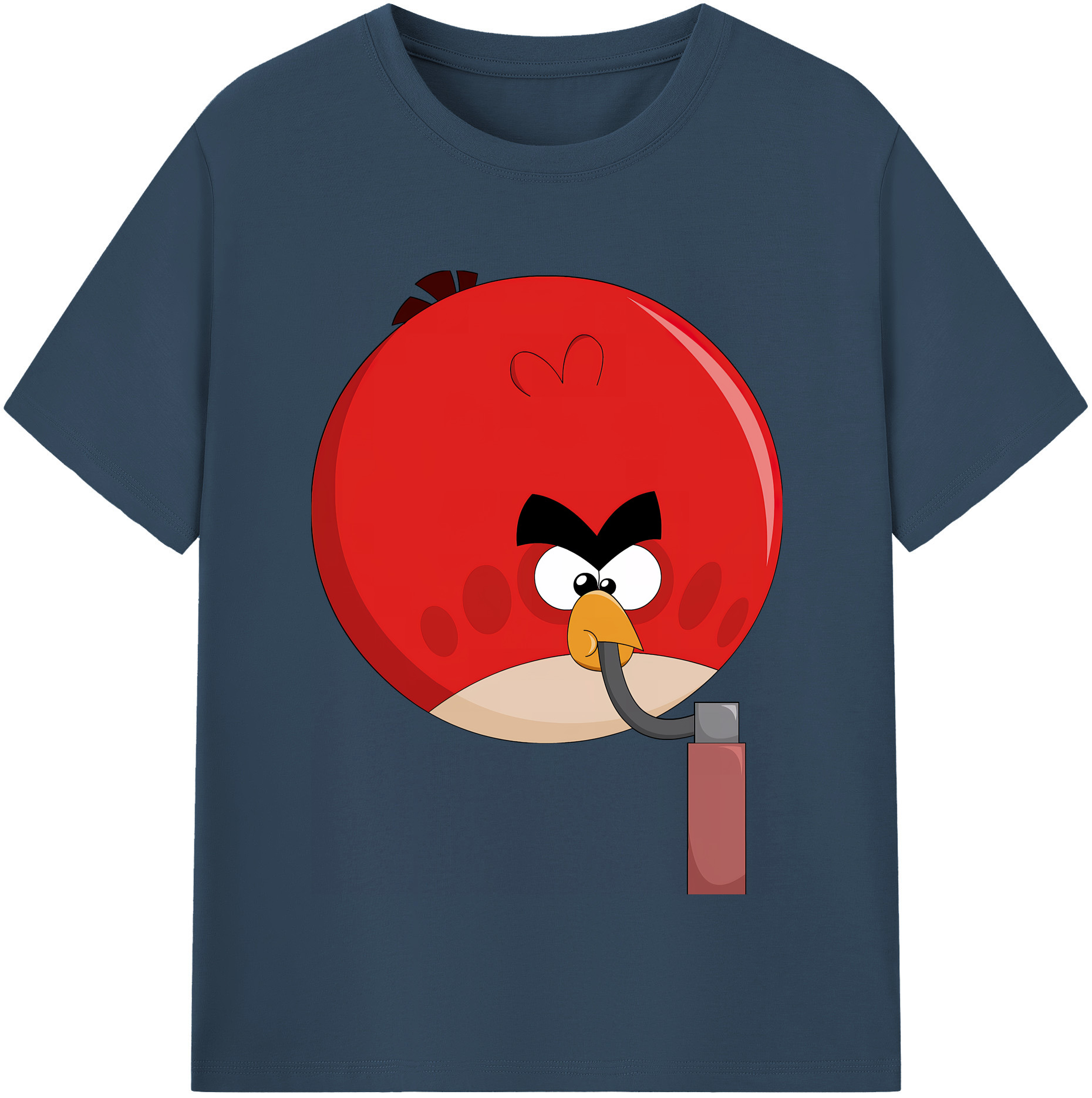 （画像用） Angry Birds アングリーバード 綿100％半袖Tシャツ（フロントプリント）
