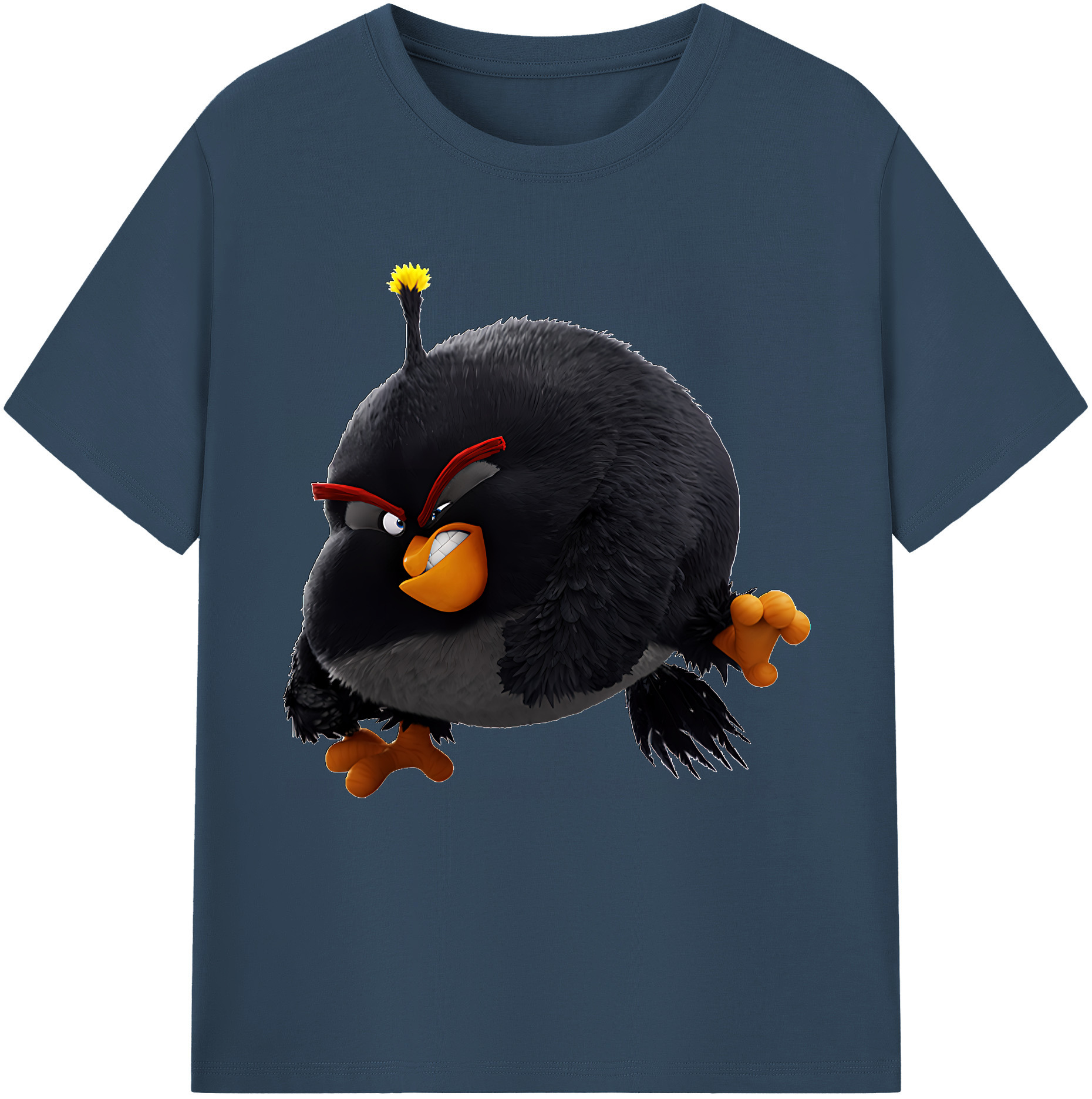 （画像用） Angry Birds アングリーバード 綿100％半袖Tシャツ（フロントプリント）