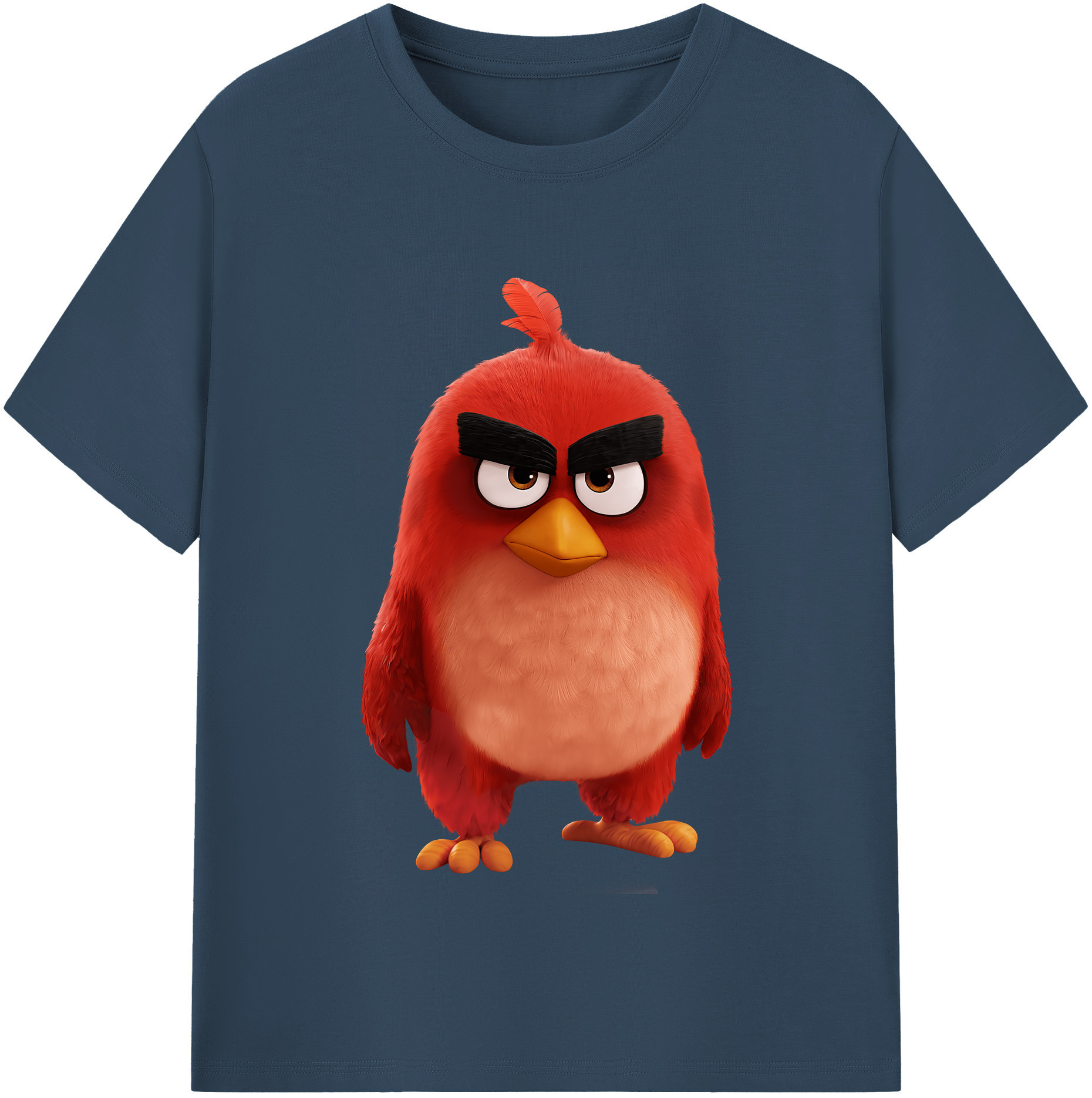 （画像用） Angry Birds アングリーバード 綿100％半袖Tシャツ（フロントプリント）