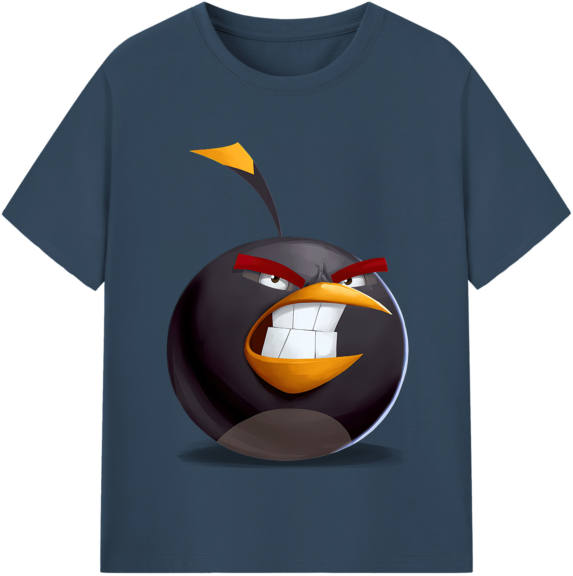 （画像用） Angry Birds アングリーバード 綿100％半袖Tシャツ（フロントプリント）