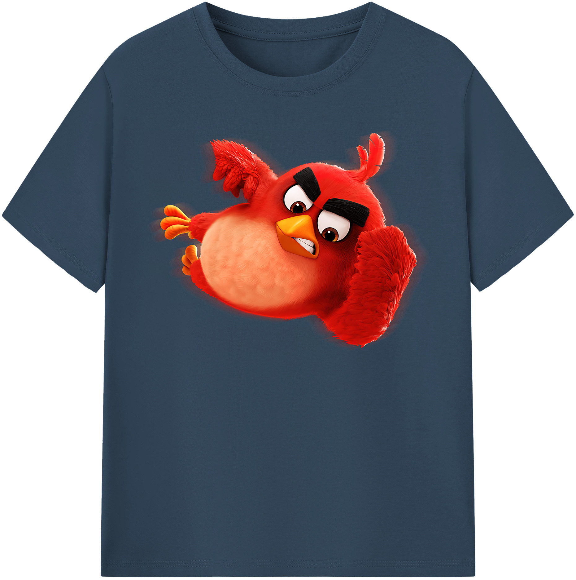 （画像用） Angry Birds アングリーバード 綿100％半袖Tシャツ（フロントプリント）