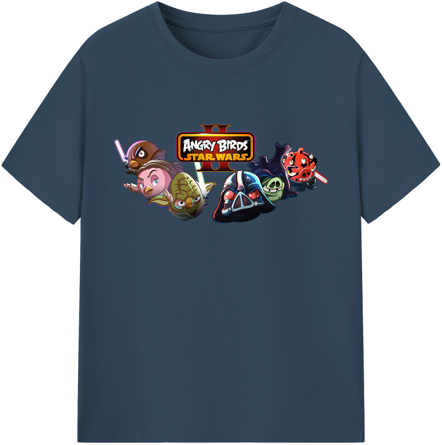 （画像用） Angry Birds アングリーバード 綿100％半袖Tシャツ（フロントプリント）