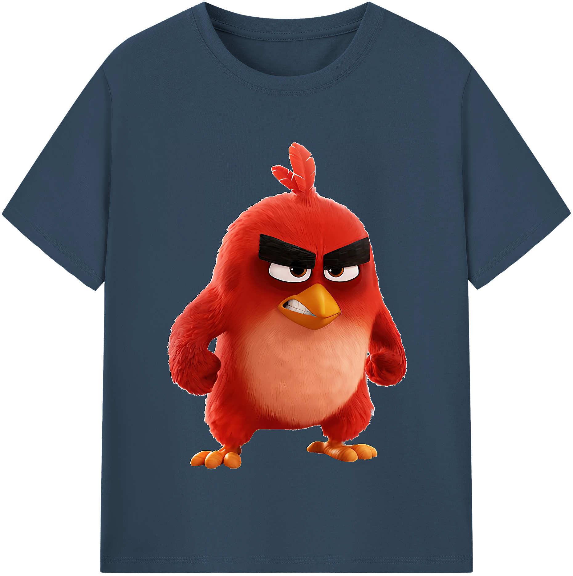（画像用） Angry Birds アングリーバード 綿100％半袖Tシャツ（フロントプリント）