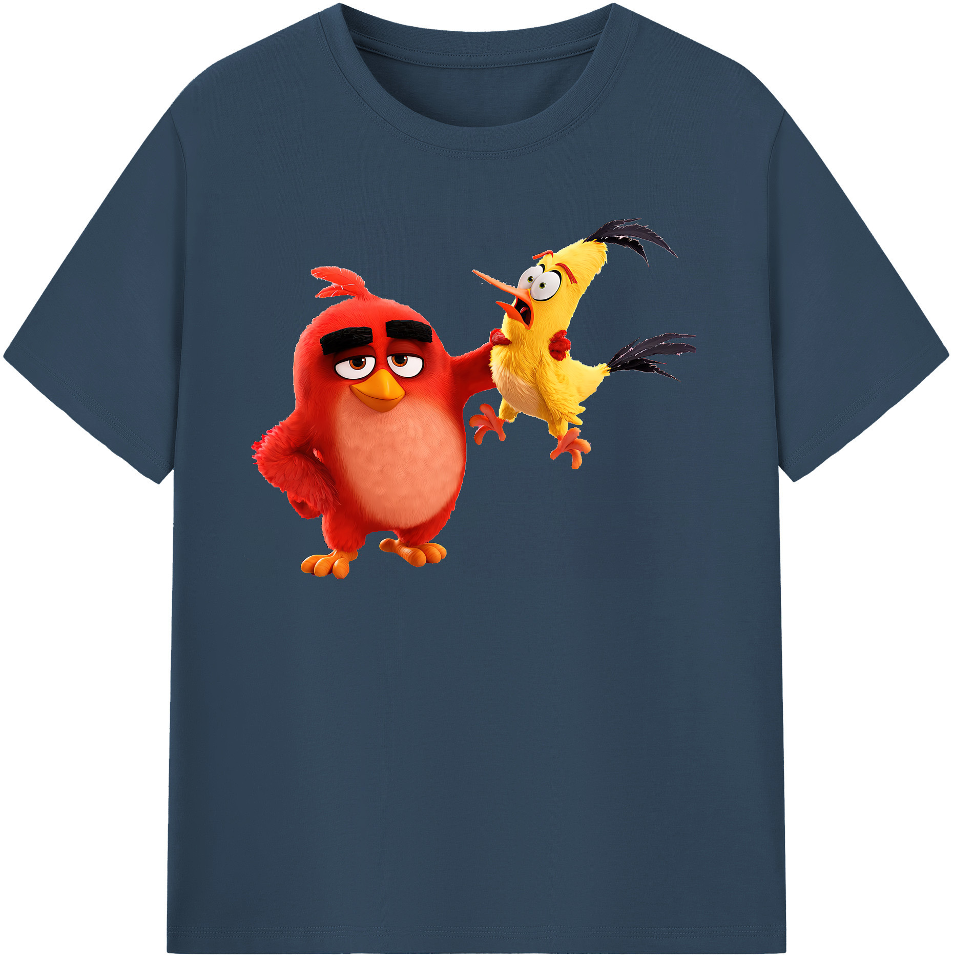 （画像用） Angry Birds アングリーバード 綿100％半袖Tシャツ（フロントプリント）