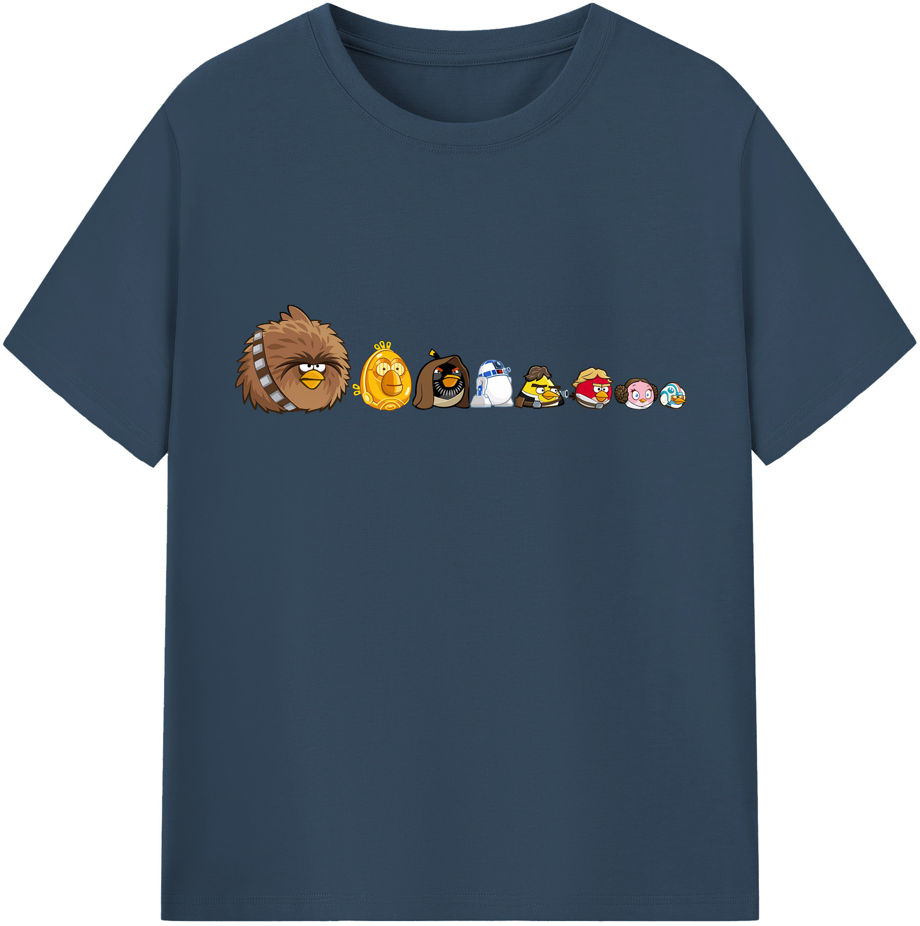 （画像用） Angry Birds アングリーバード 綿100％半袖Tシャツ（フロントプリント）