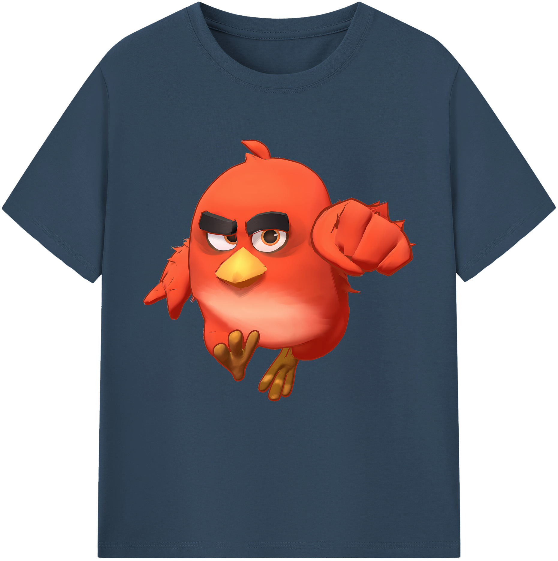 （画像用） Angry Birds アングリーバード 綿100％半袖Tシャツ（フロントプリント）