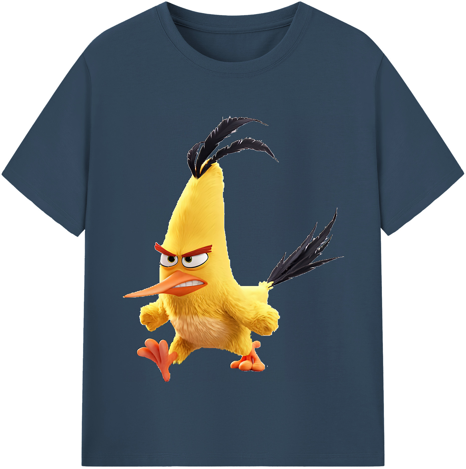 （画像用） Angry Birds アングリーバード 綿100％半袖Tシャツ（フロントプリント）