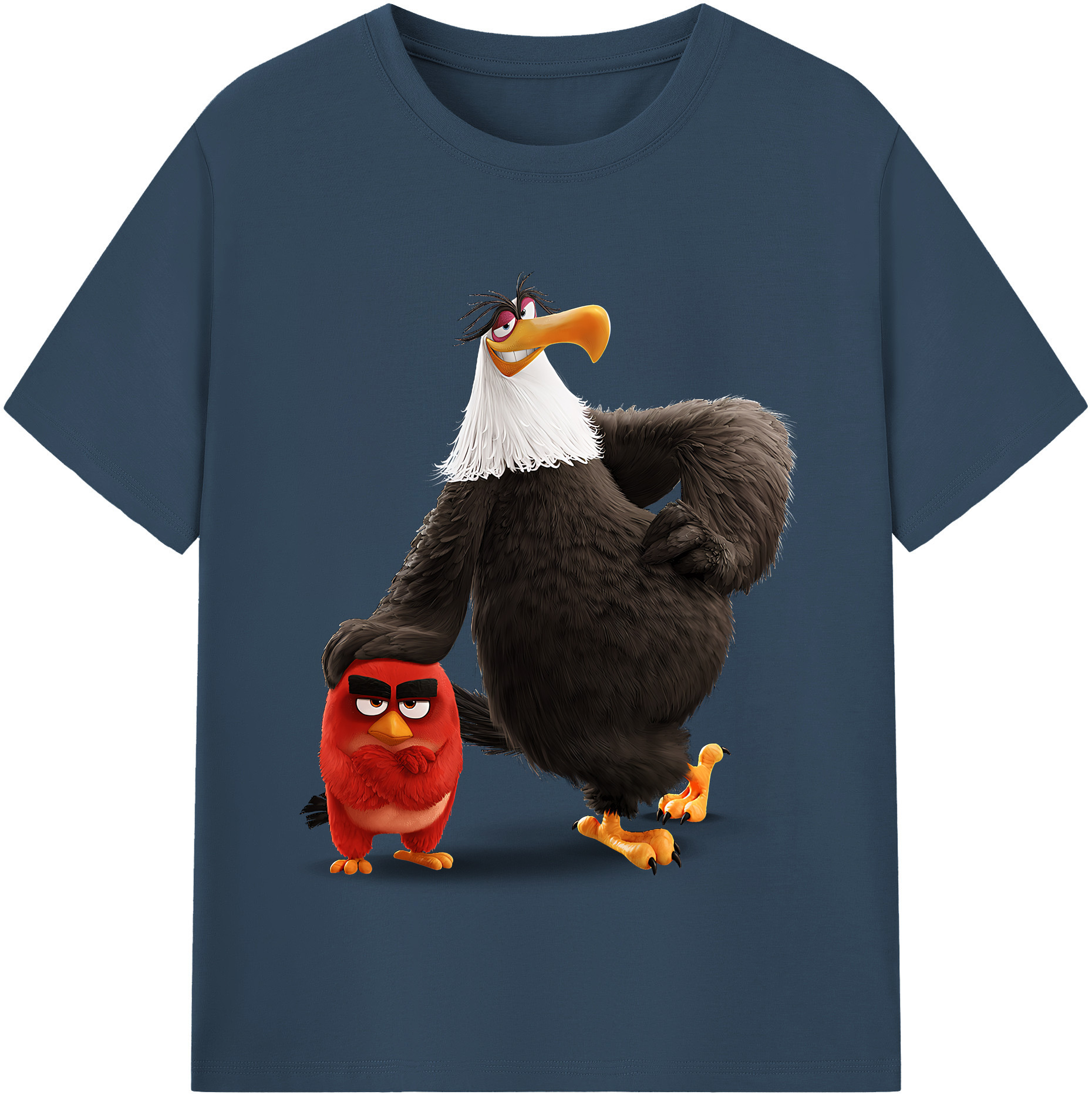 （画像用） Angry Birds アングリーバード 綿100％半袖Tシャツ（フロントプリント）