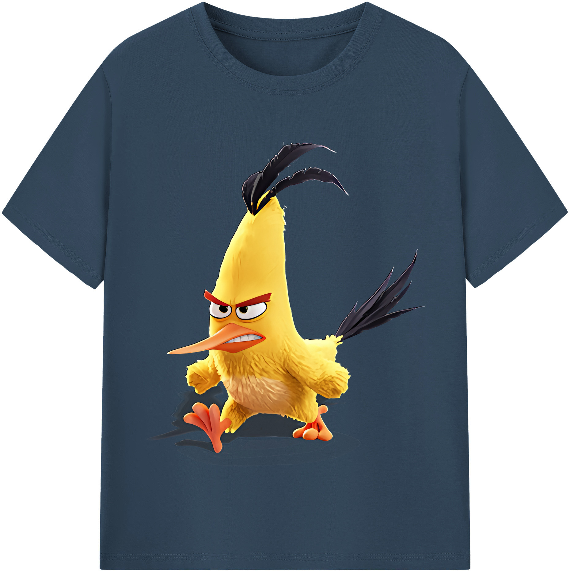（画像用） Angry Birds アングリーバード 綿100％半袖Tシャツ（フロントプリント）
