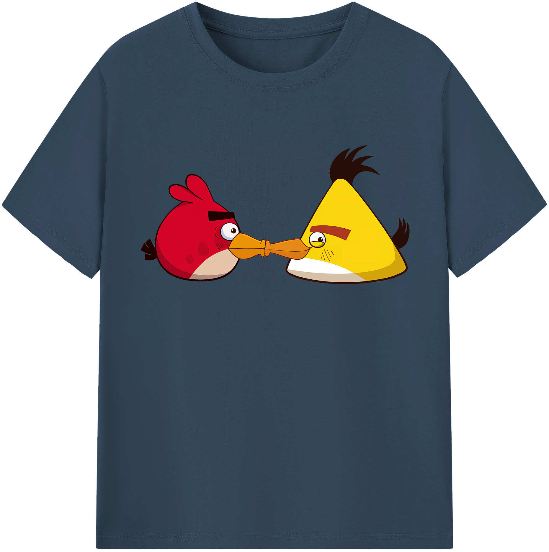 （画像用） Angry Birds アングリーバード 綿100％半袖Tシャツ（フロントプリント）
