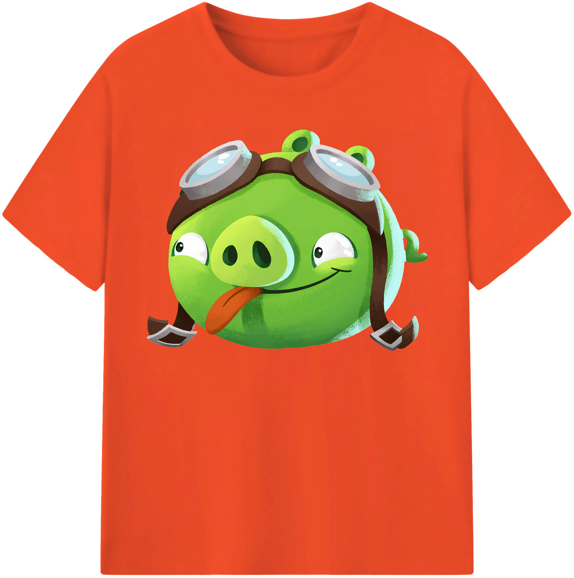 （画像用） Angry Birds アングリーバード 綿100％半袖Tシャツ（フロントプリント）
