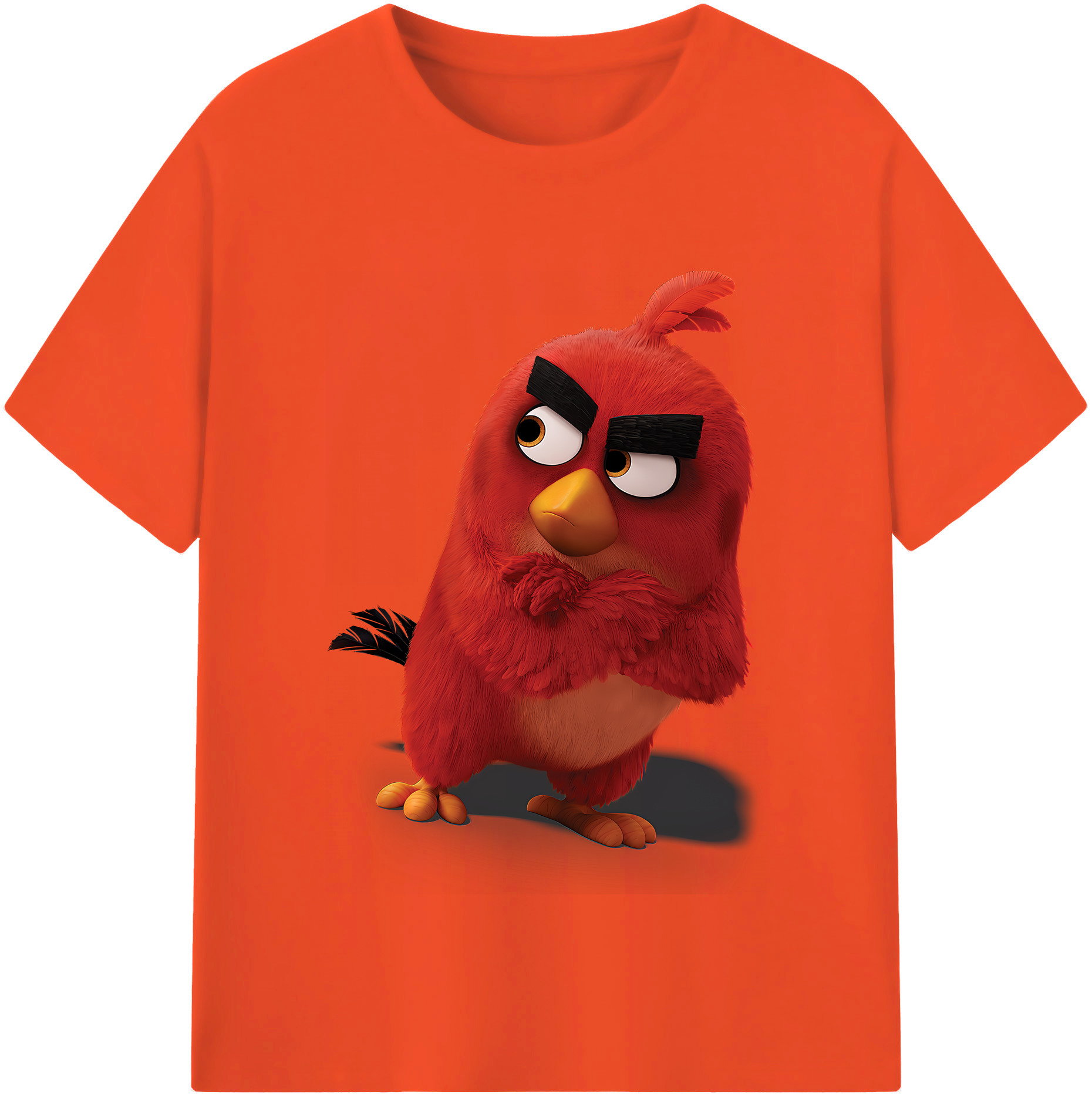 （画像用） Angry Birds アングリーバード 綿100％半袖Tシャツ（フロントプリント）