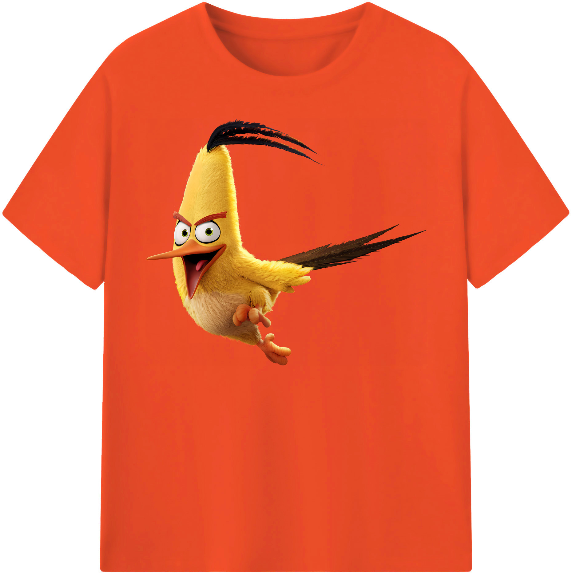 （画像用） Angry Birds アングリーバード 綿100％半袖Tシャツ（フロントプリント）