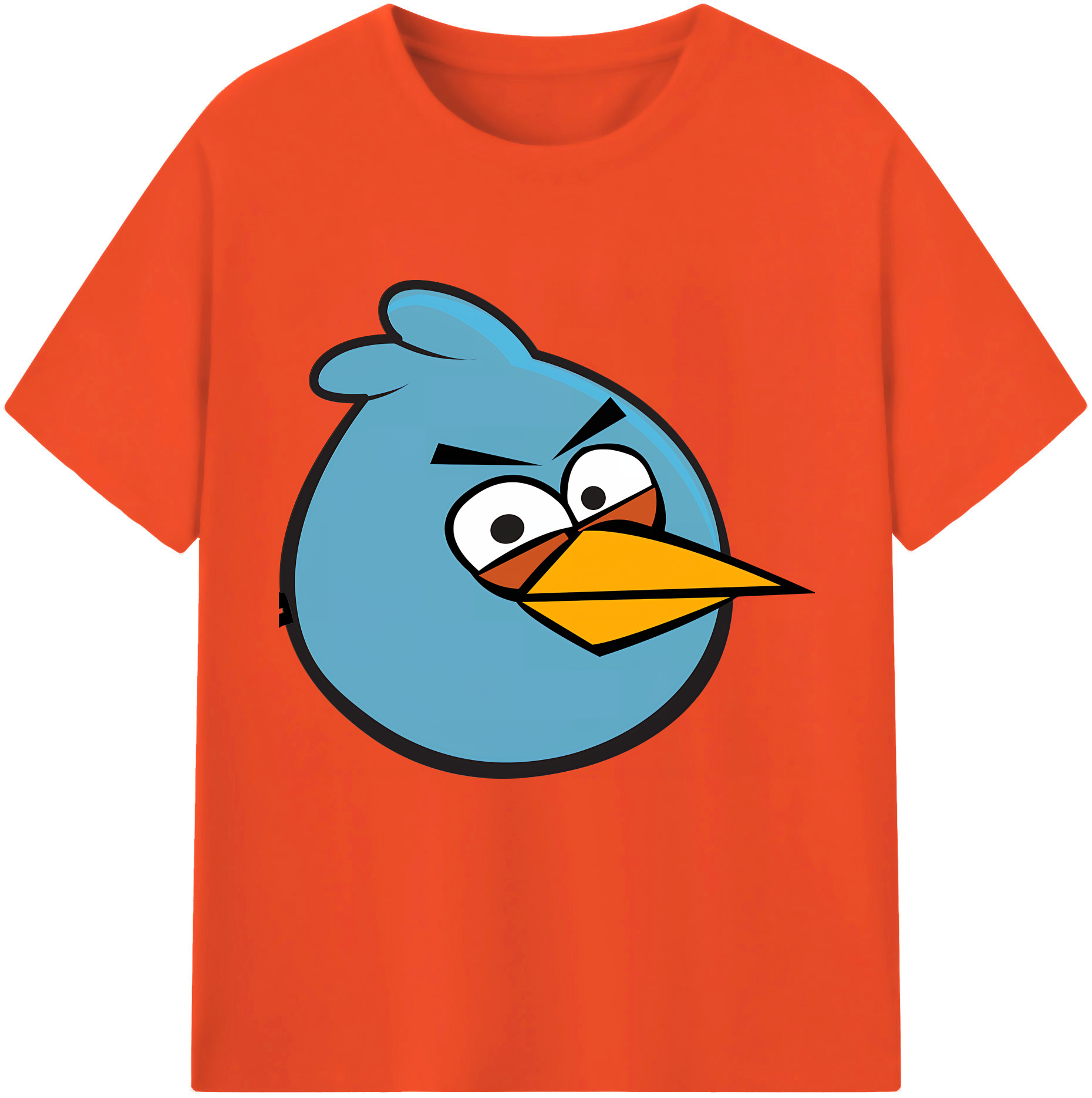 （画像用） Angry Birds アングリーバード 綿100％半袖Tシャツ（フロントプリント）