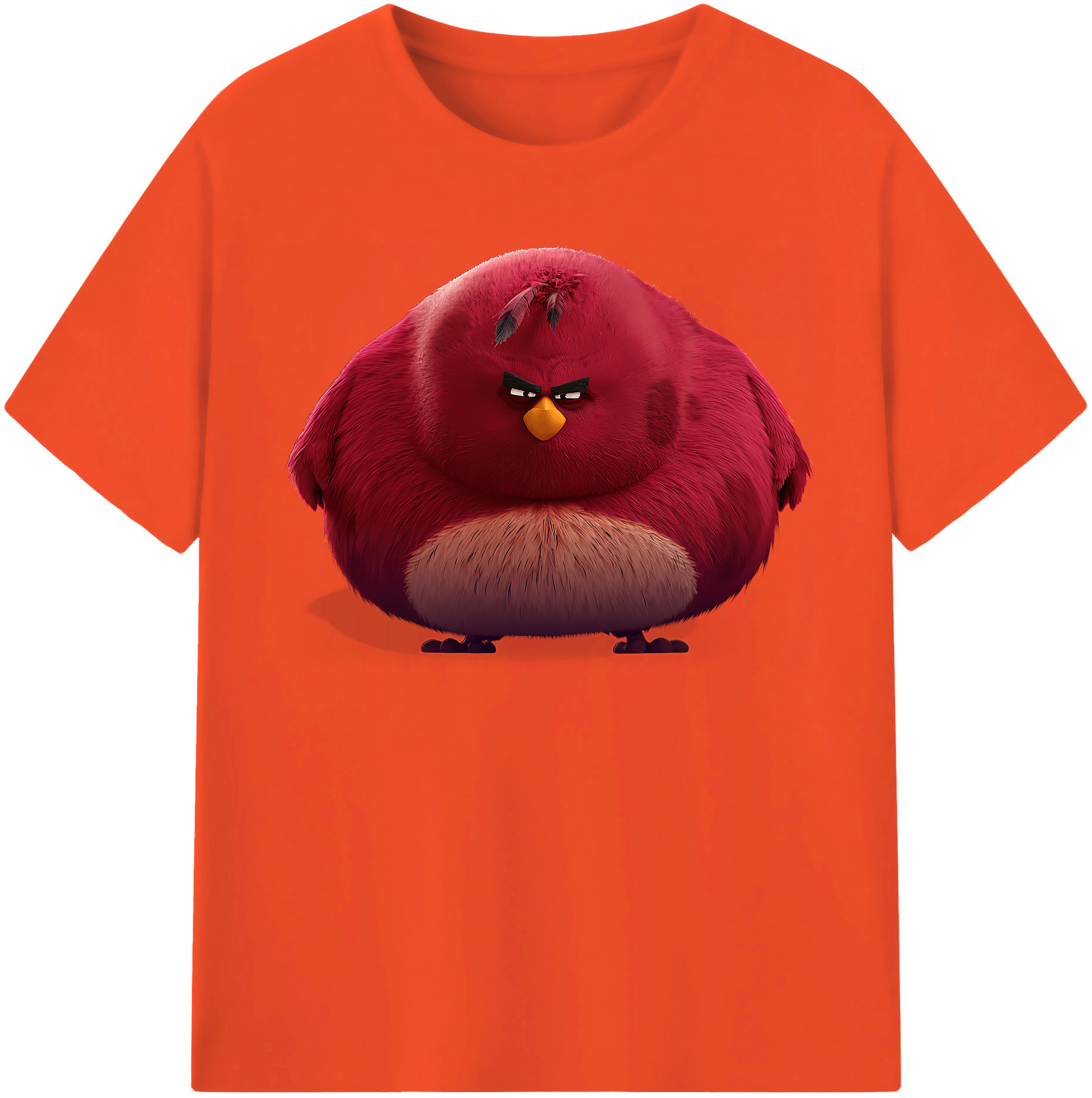 （画像用） Angry Birds アングリーバード 綿100％半袖Tシャツ（フロントプリント）