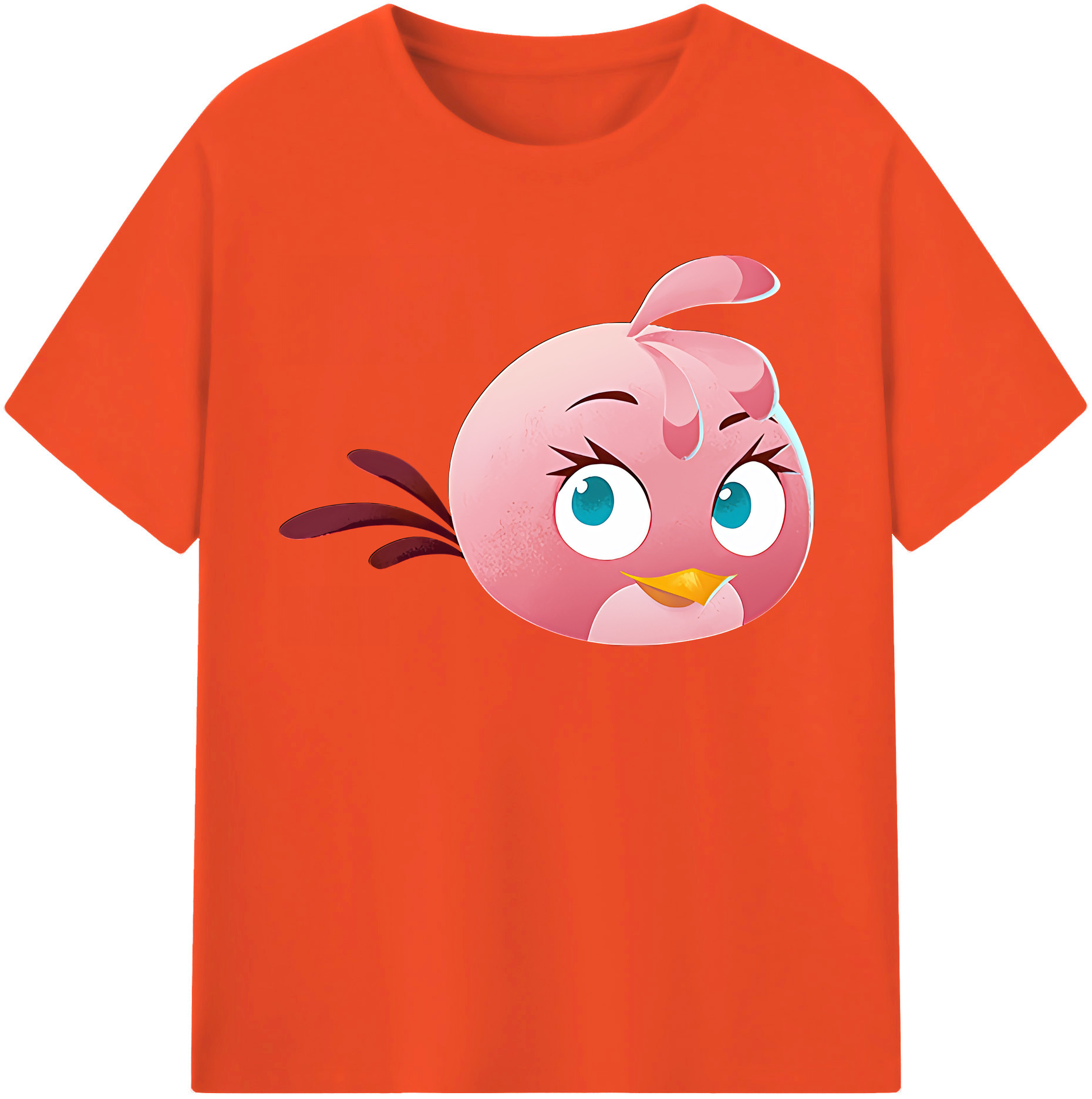 （画像用） Angry Birds アングリーバード 綿100％半袖Tシャツ（フロントプリント）