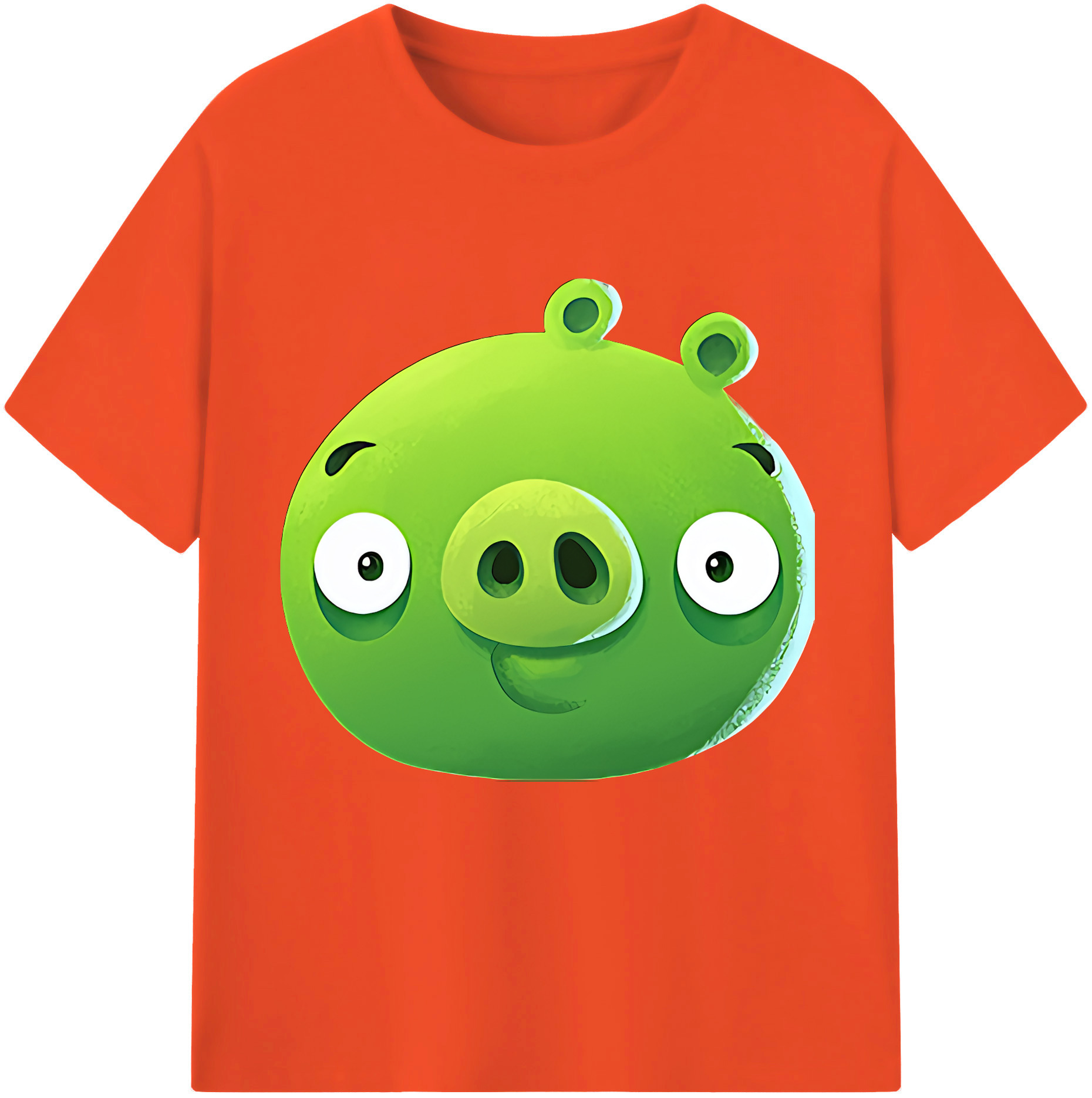 （画像用） Angry Birds アングリーバード 綿100％半袖Tシャツ（フロントプリント）