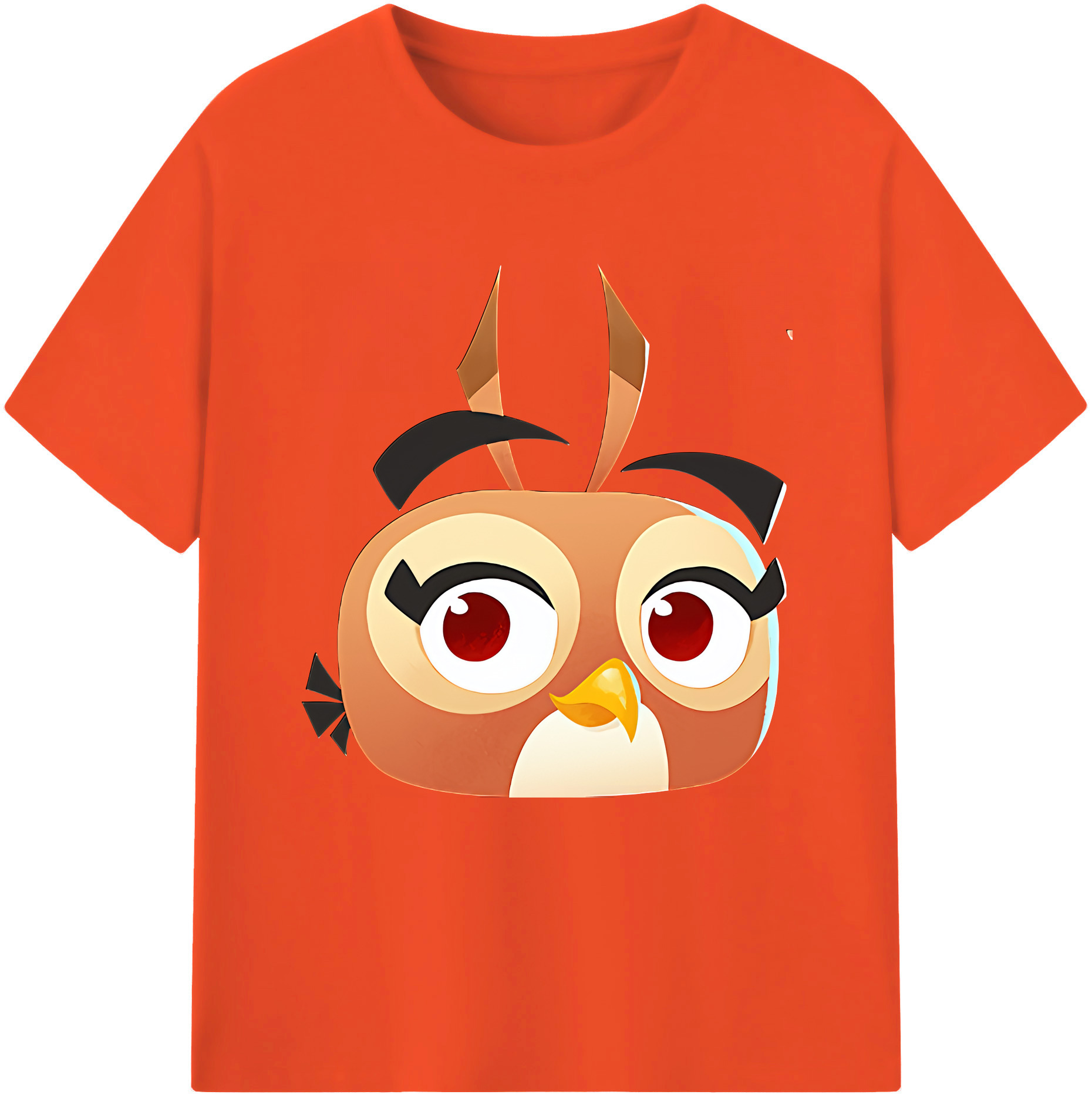 （画像用） Angry Birds アングリーバード 綿100％半袖Tシャツ（フロントプリント）
