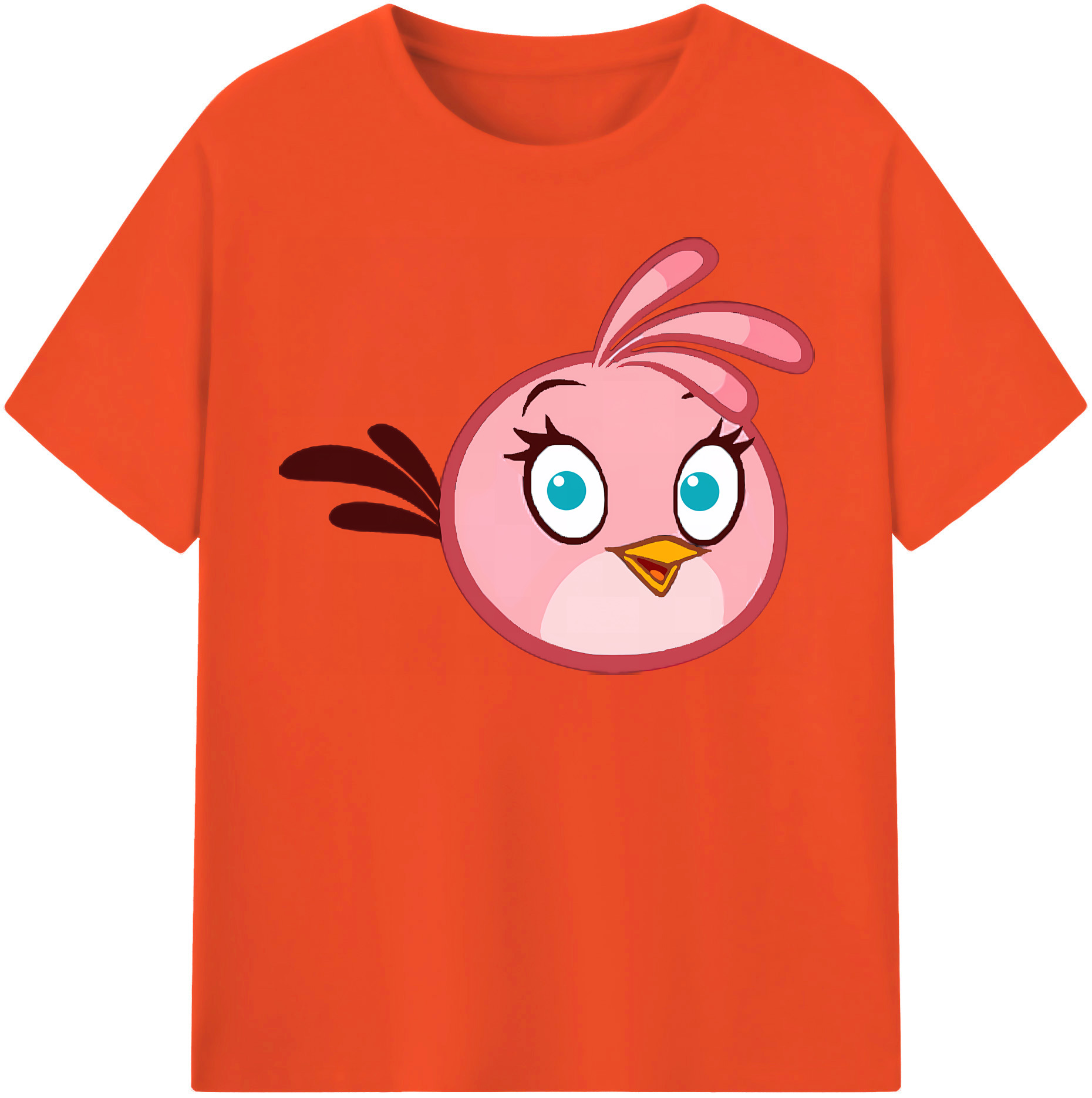 （画像用） Angry Birds アングリーバード 綿100％半袖Tシャツ（フロントプリント）