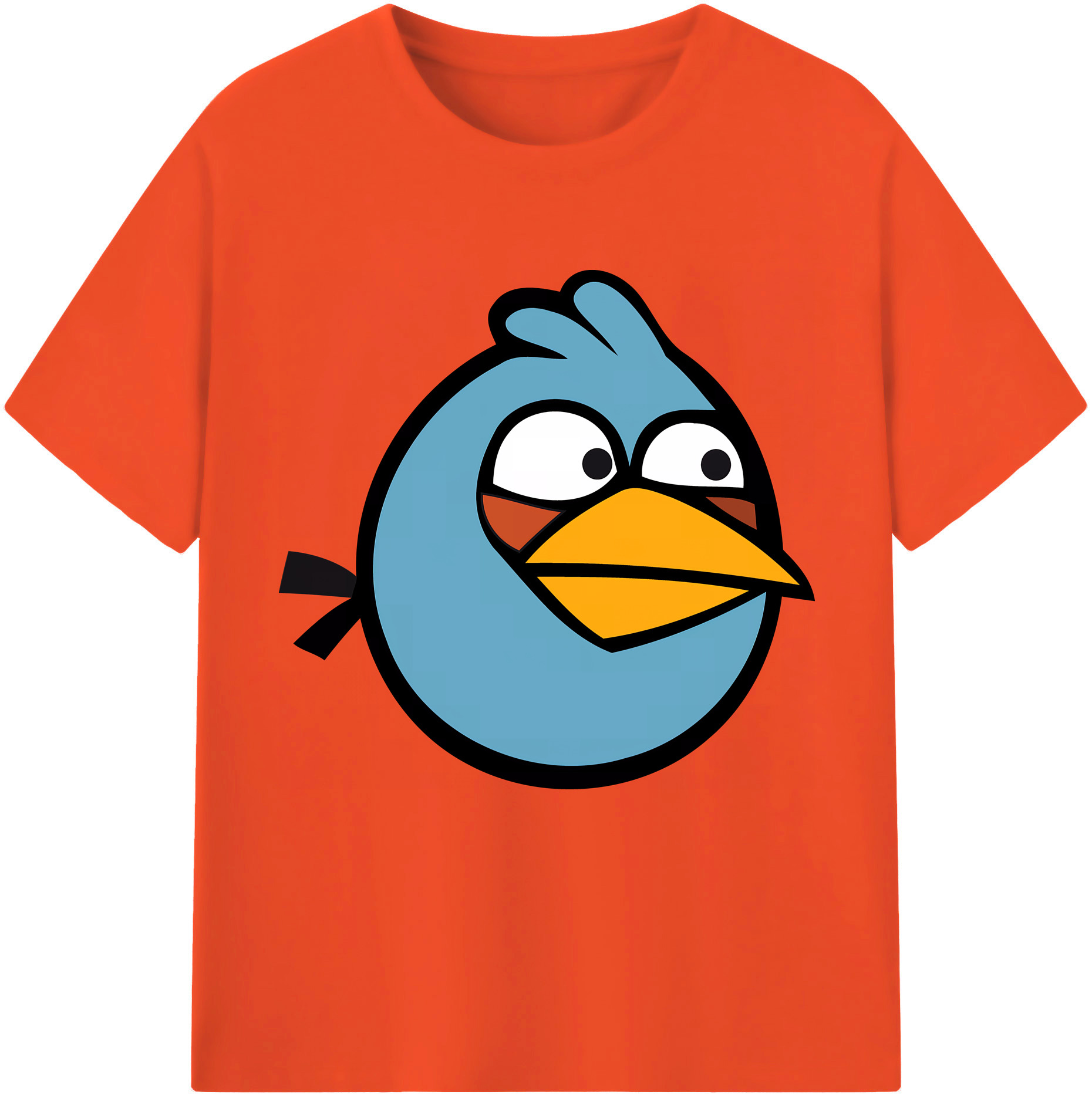 （画像用） Angry Birds アングリーバード 綿100％半袖Tシャツ（フロントプリント）
