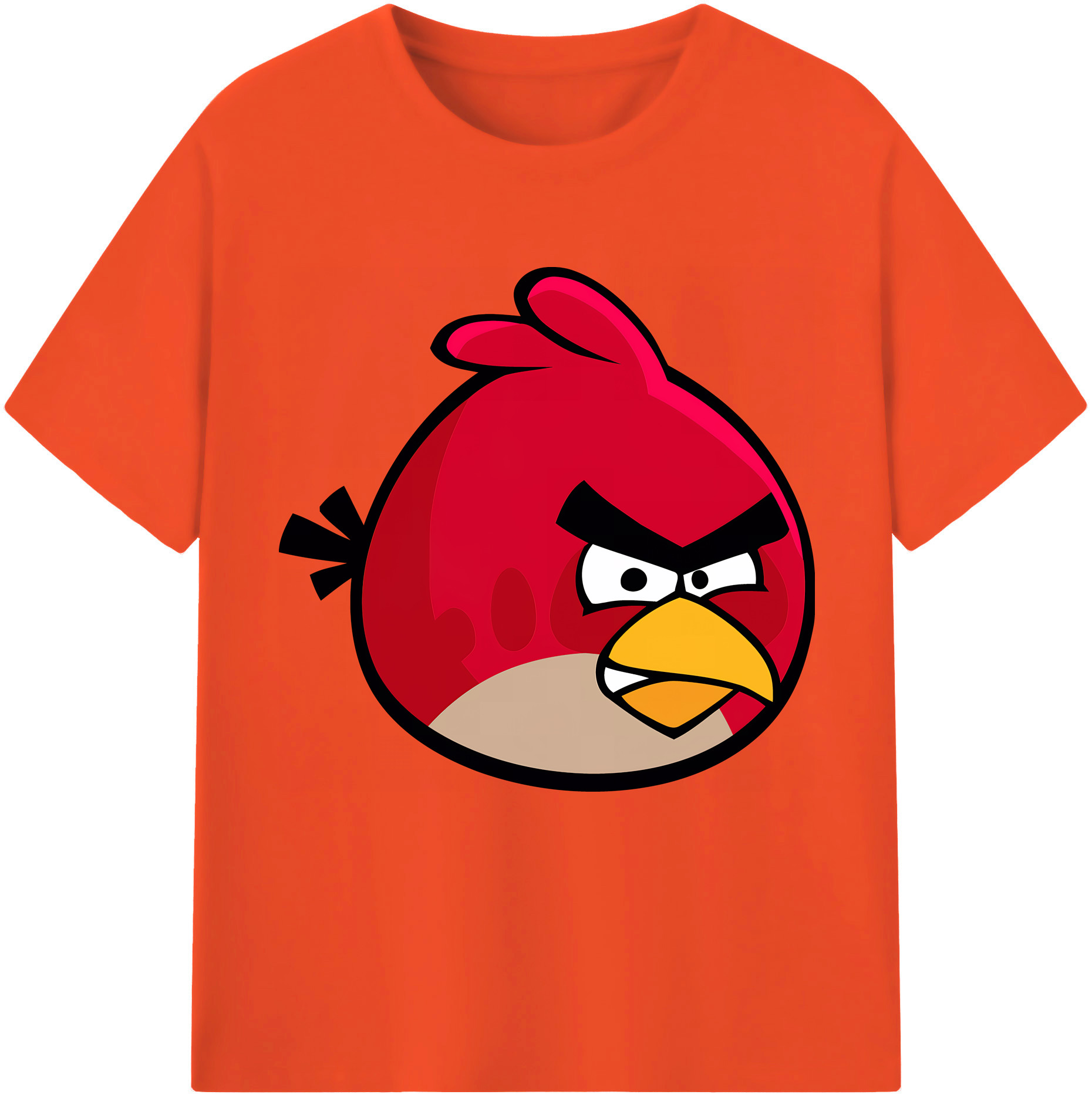 （画像用） Angry Birds アングリーバード 綿100％半袖Tシャツ（フロントプリント）