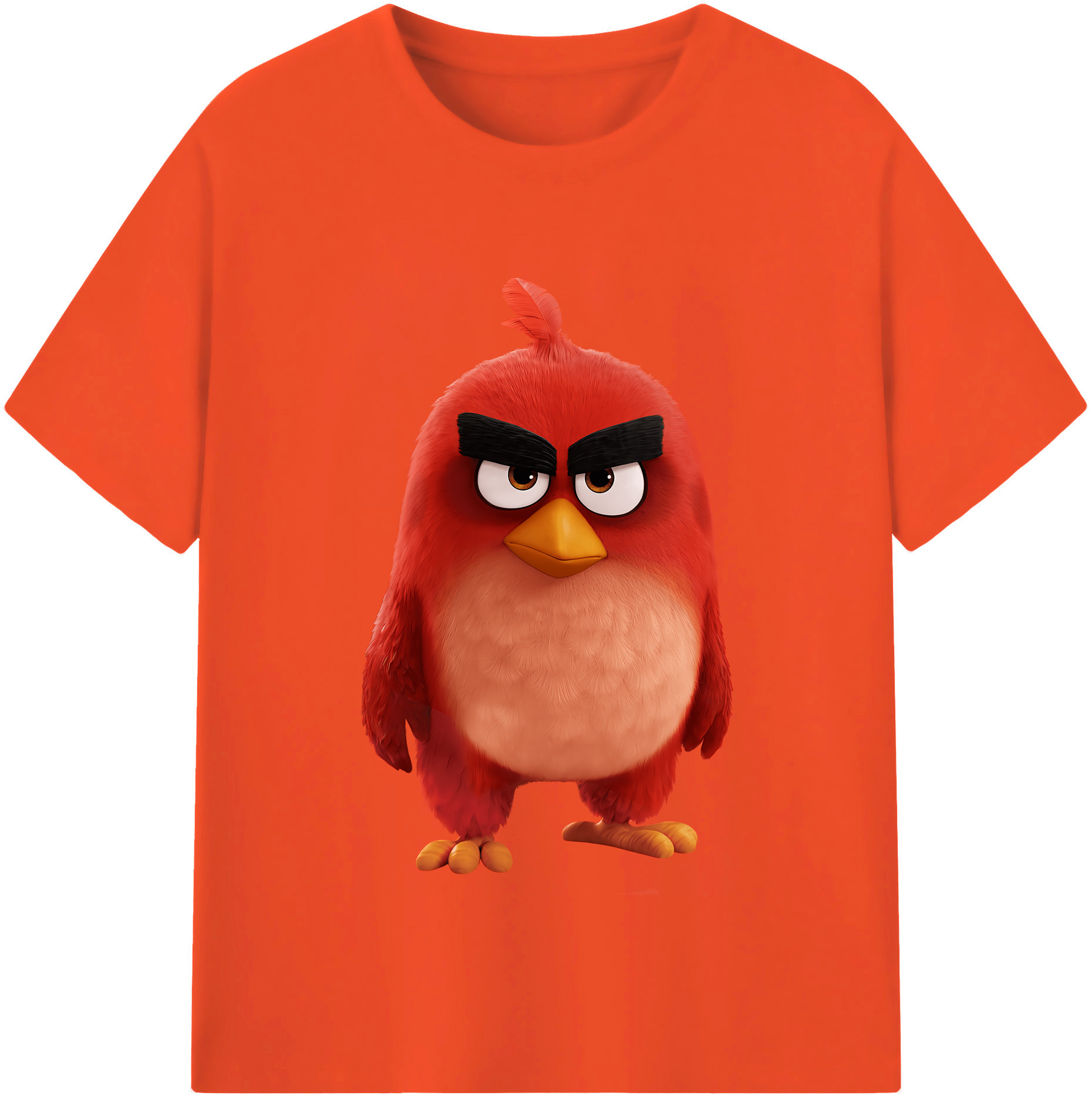 （画像用） Angry Birds アングリーバード 綿100％半袖Tシャツ（フロントプリント）