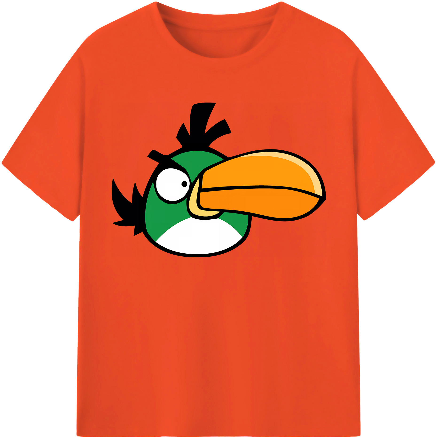 （画像用） Angry Birds アングリーバード 綿100％半袖Tシャツ（フロントプリント）